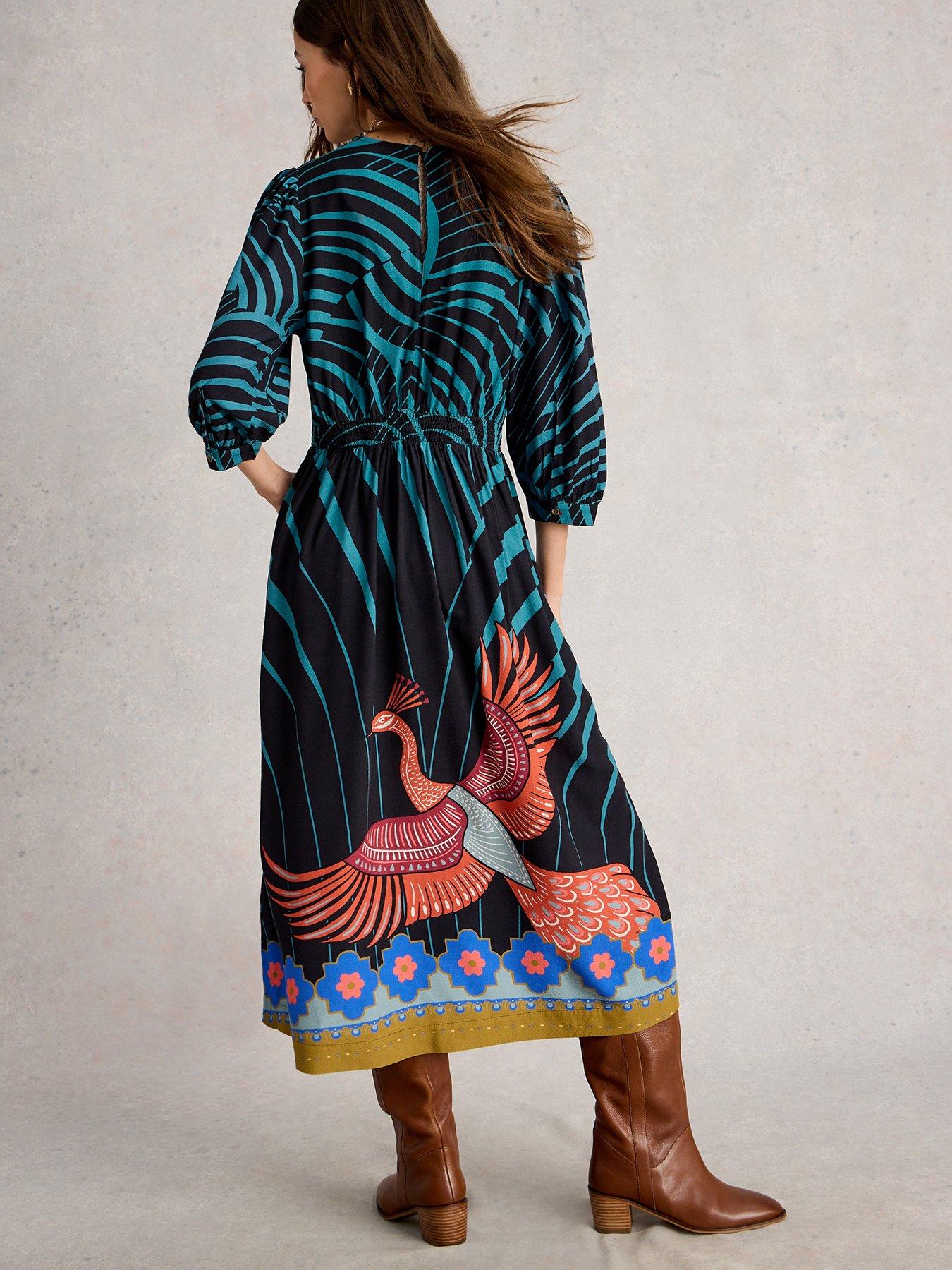  image of white-stuff-lucy-midi-dress-black