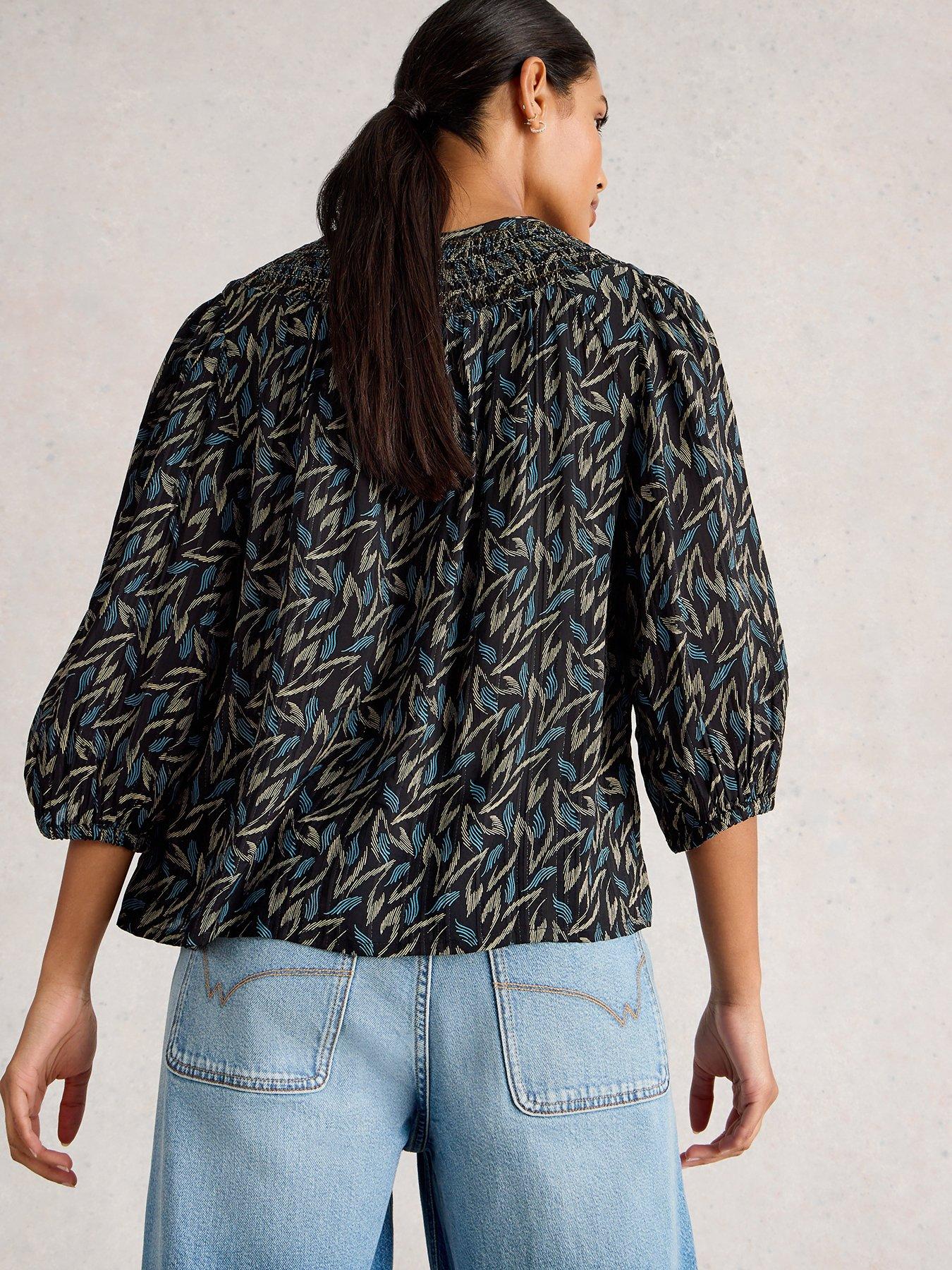 stillFront image of white-stuff-remi-metallic-top-black