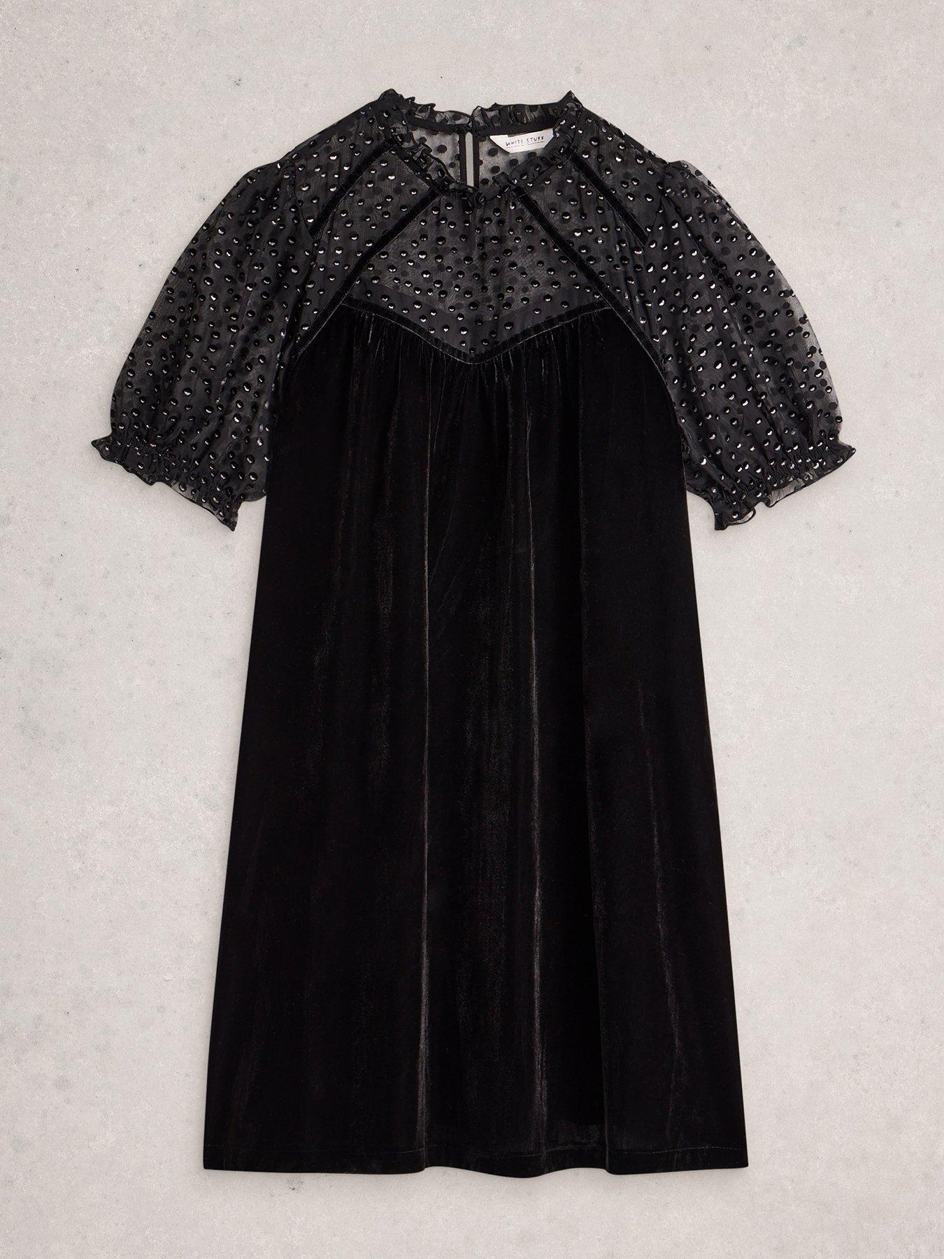  image of white-stuff-lea-velvet-dress-black