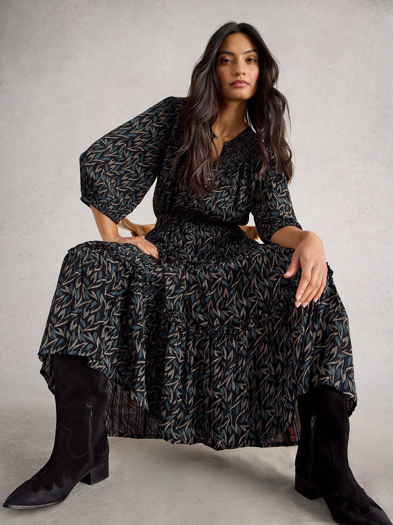  image of white-stuff-remi-metallic-midi-skirt-black