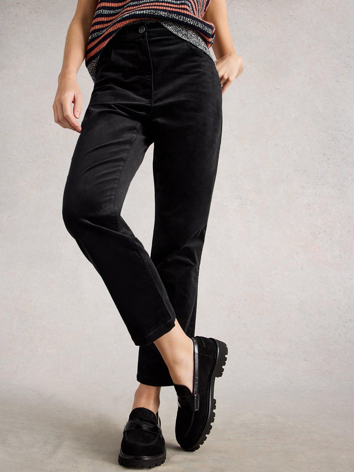  image of white-stuff-savannah-velvet-trouser-black