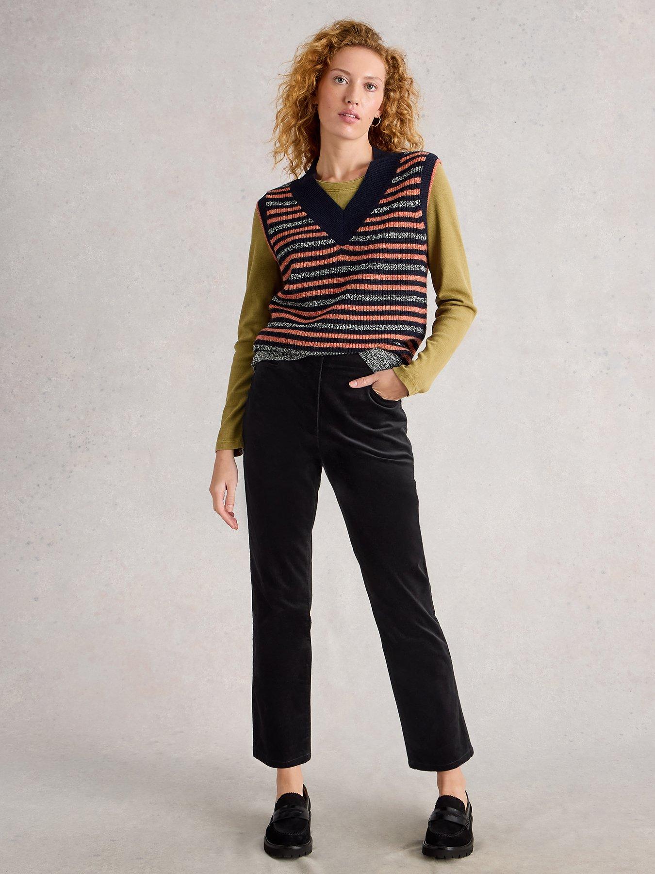  image of white-stuff-savannah-velvet-trouser-black