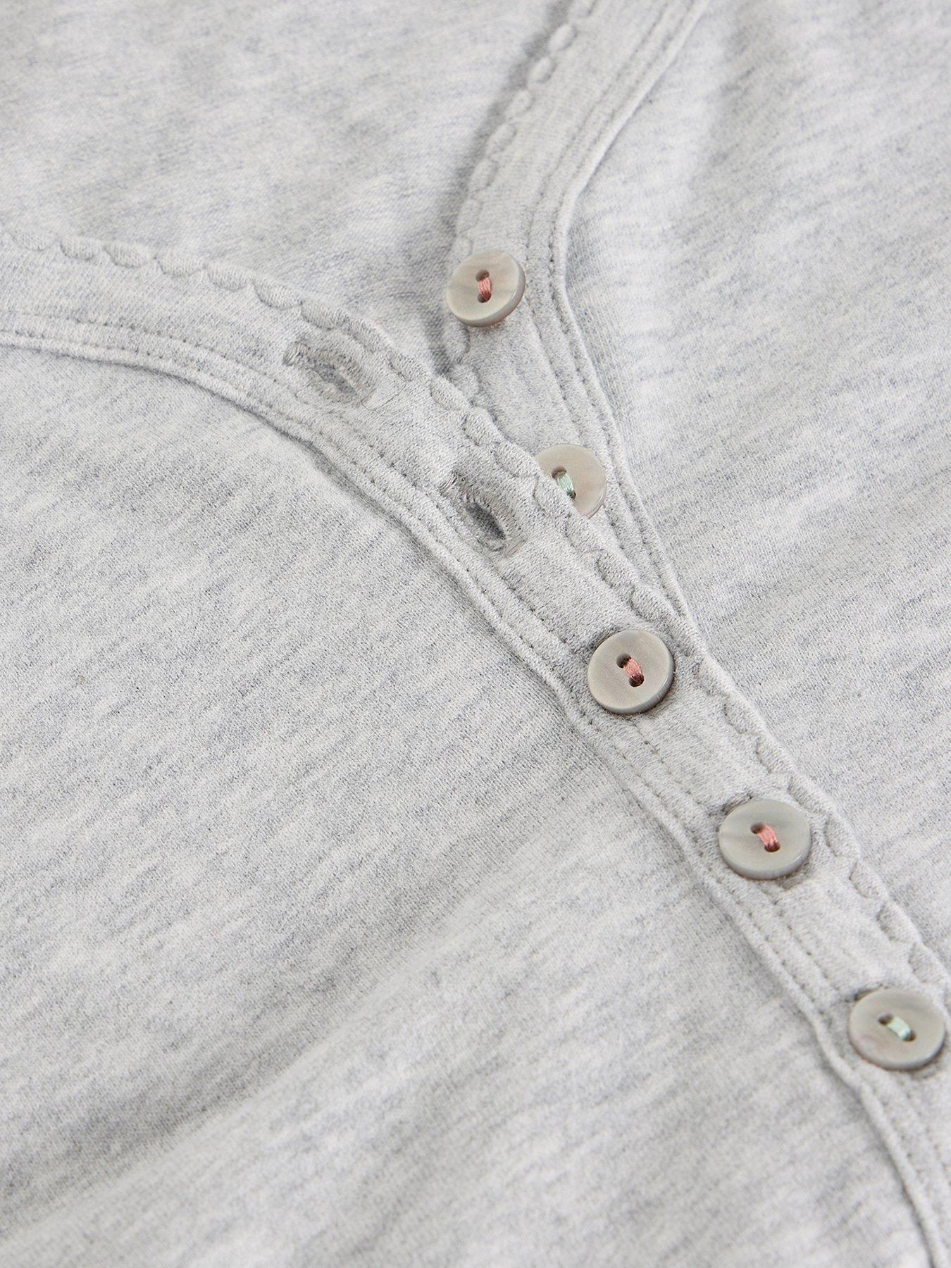  image of white-stuff-penny-henley-pyjama-top-grey