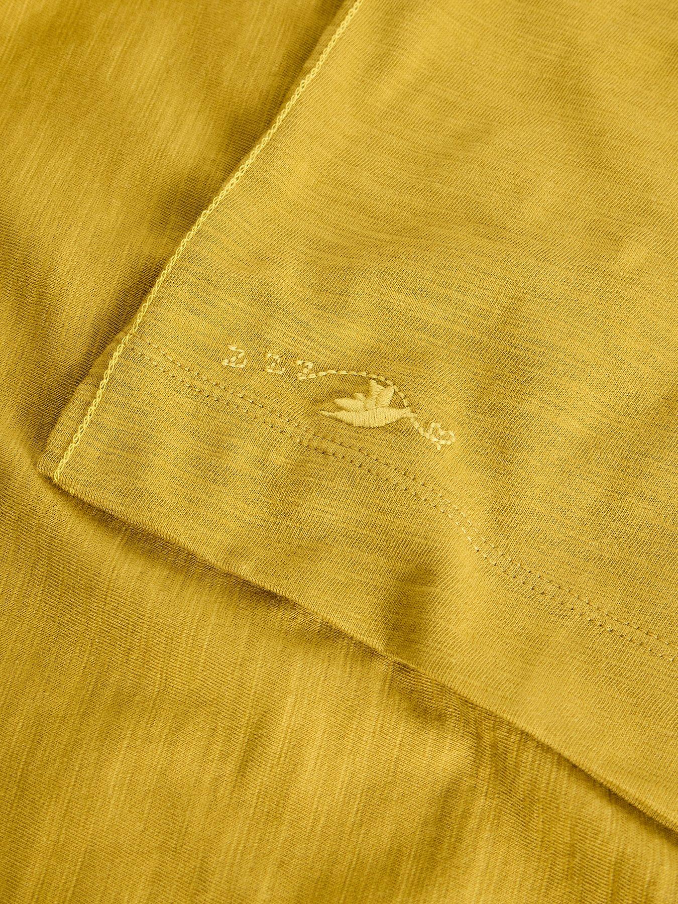  image of white-stuff-mia-34-sleeve-boxy-t-shirt-mid-chartreuse