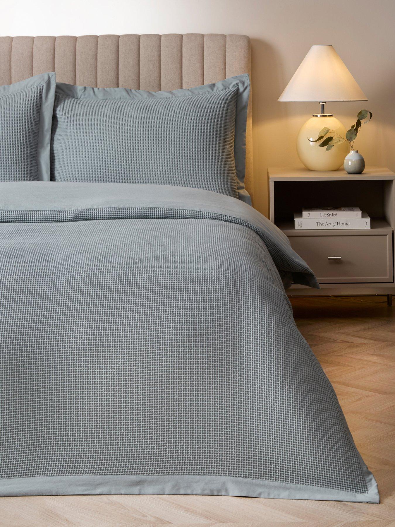 The Very Collection Oxford Edge Waffle Duvet Set