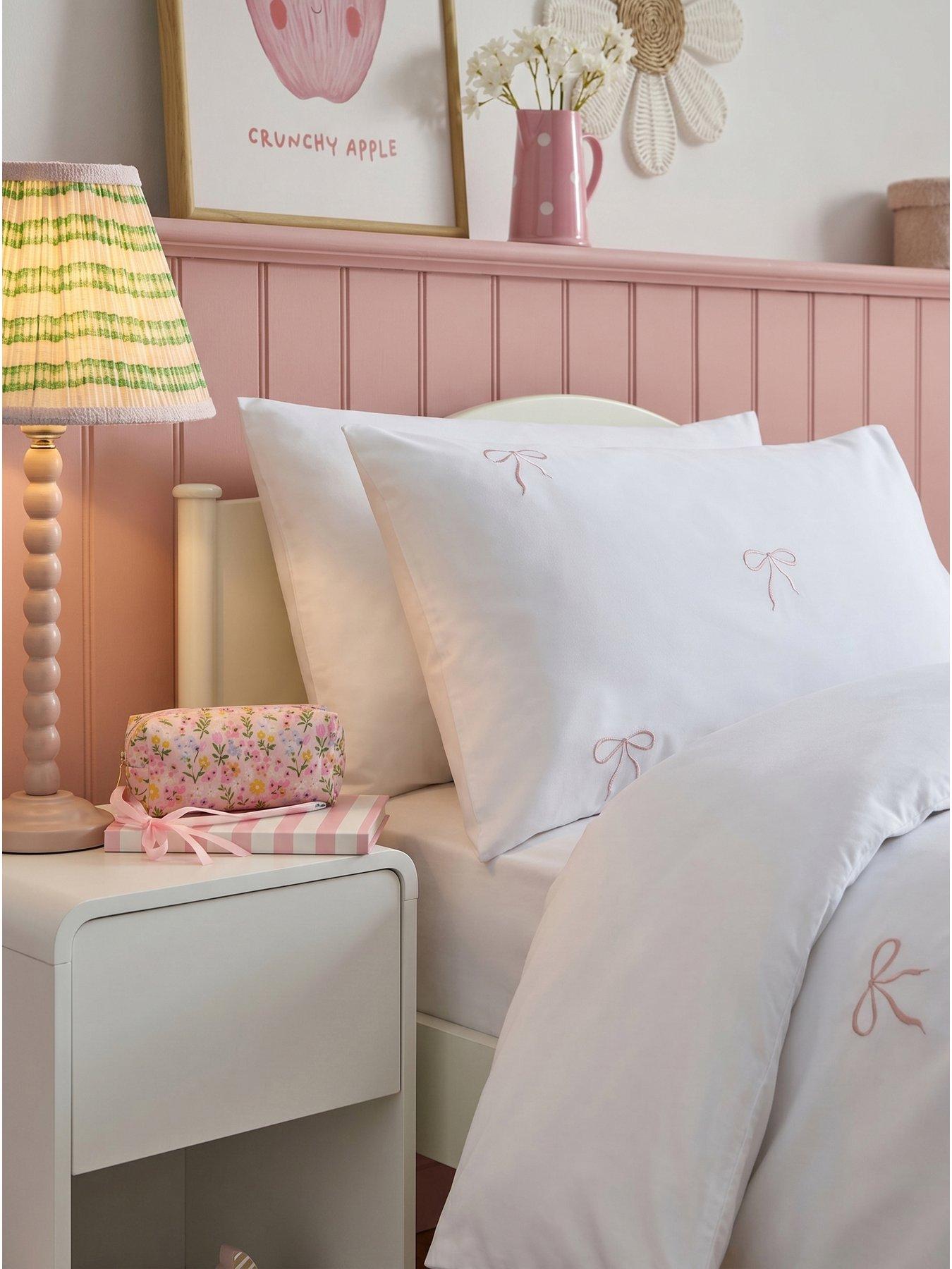 Image 4 of 5 of The Very Collection Bow Embroidered Duvet Set