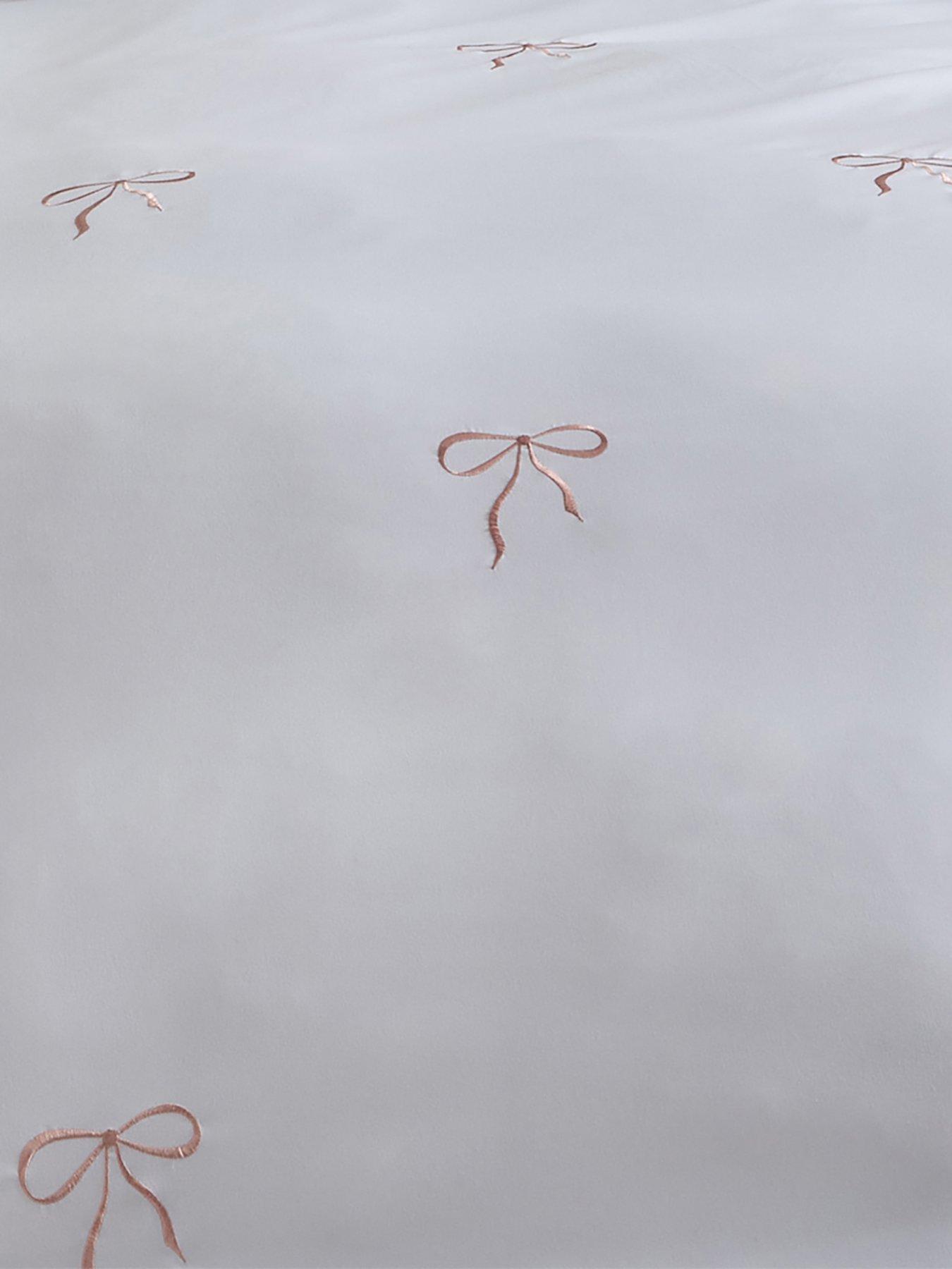 Image 5 of 5 of The Very Collection Bow Embroidered Duvet Set