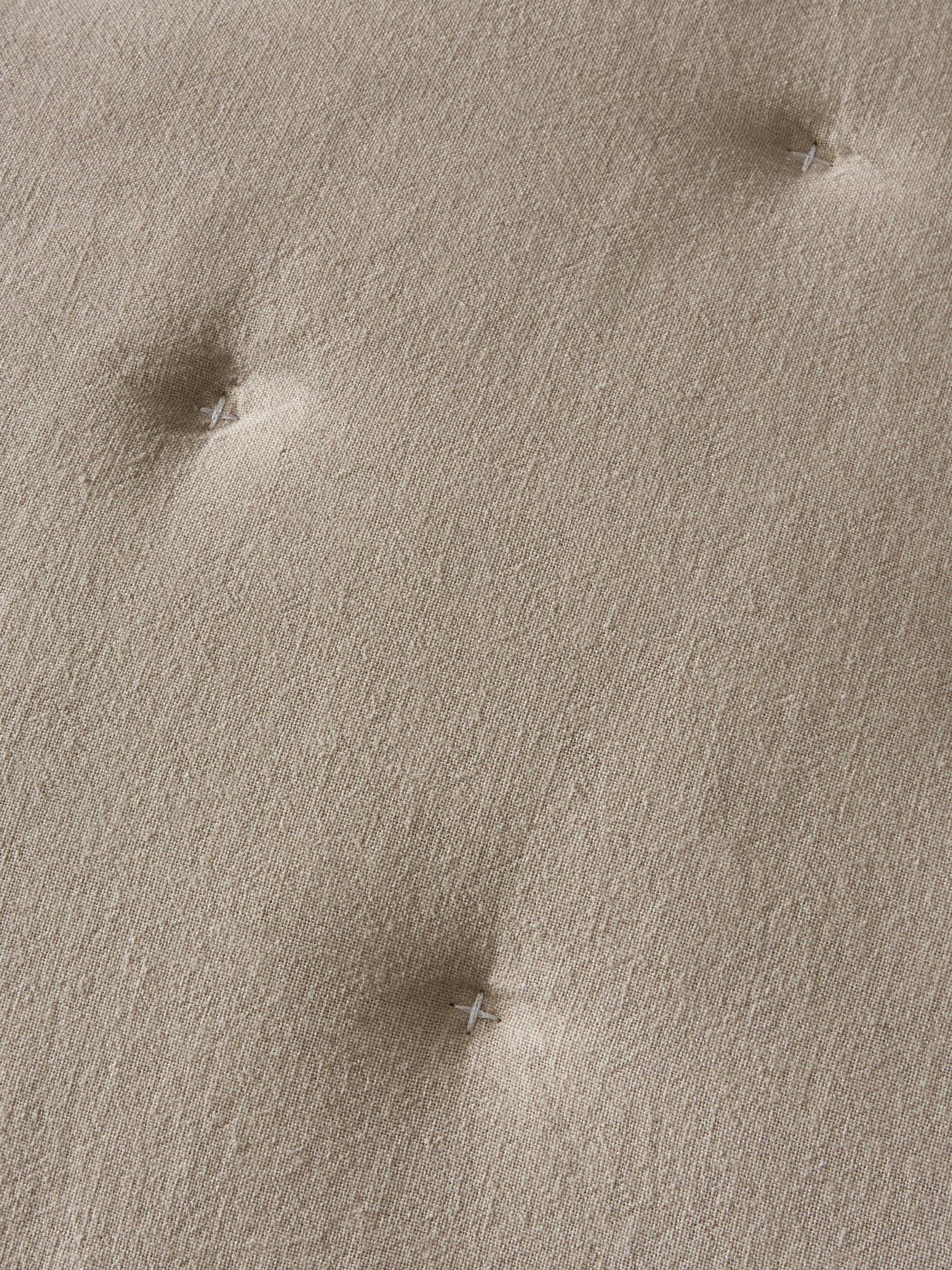 Image 3 of 5 of The Very Collection Cotton Linen Quilted Bedspread 200x220cm - Natural