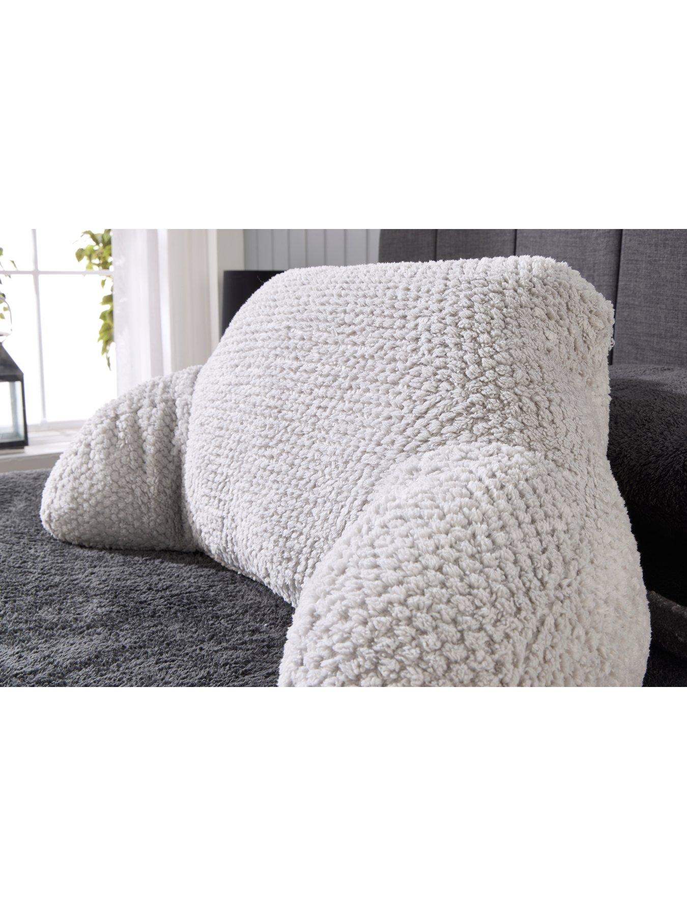  image of very-home-waffle-cuddle-cushion-grey