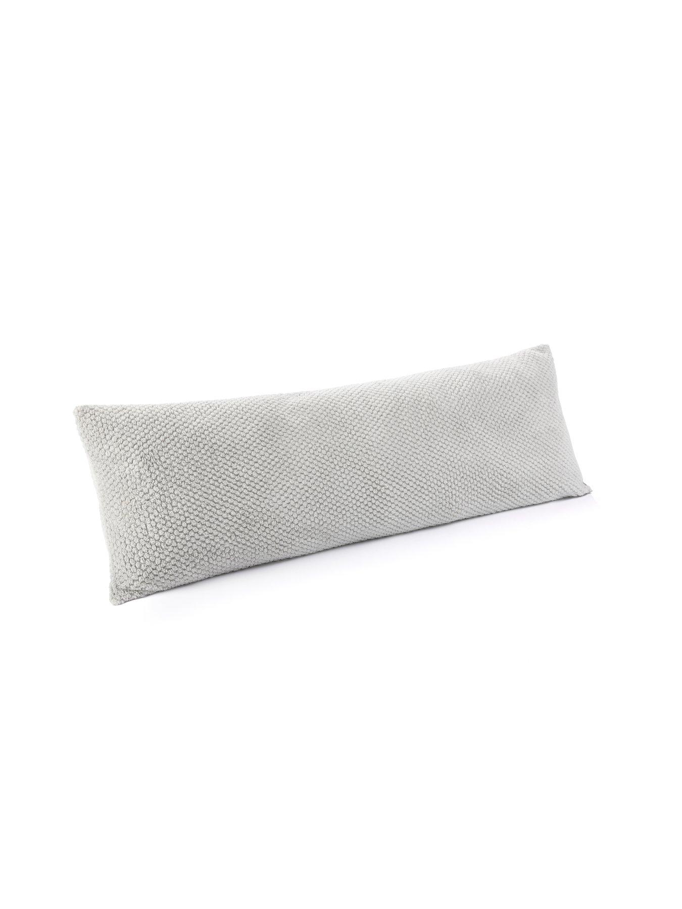  image of very-home-waffle-bolster-pillow-137cm-grey