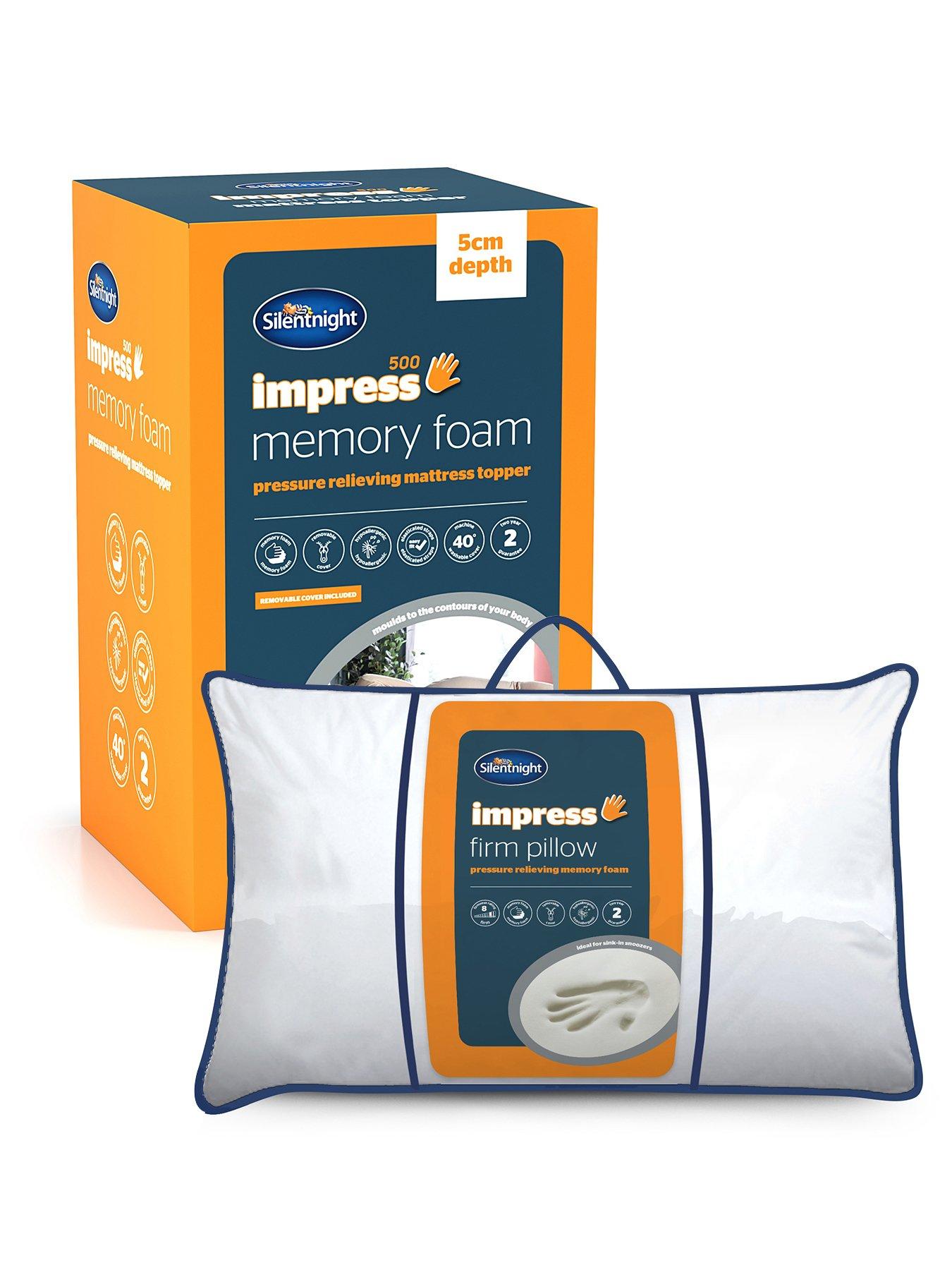 undefined Impress 5cm Mattress Topper + Firm Memory Foam Pillow (pair)