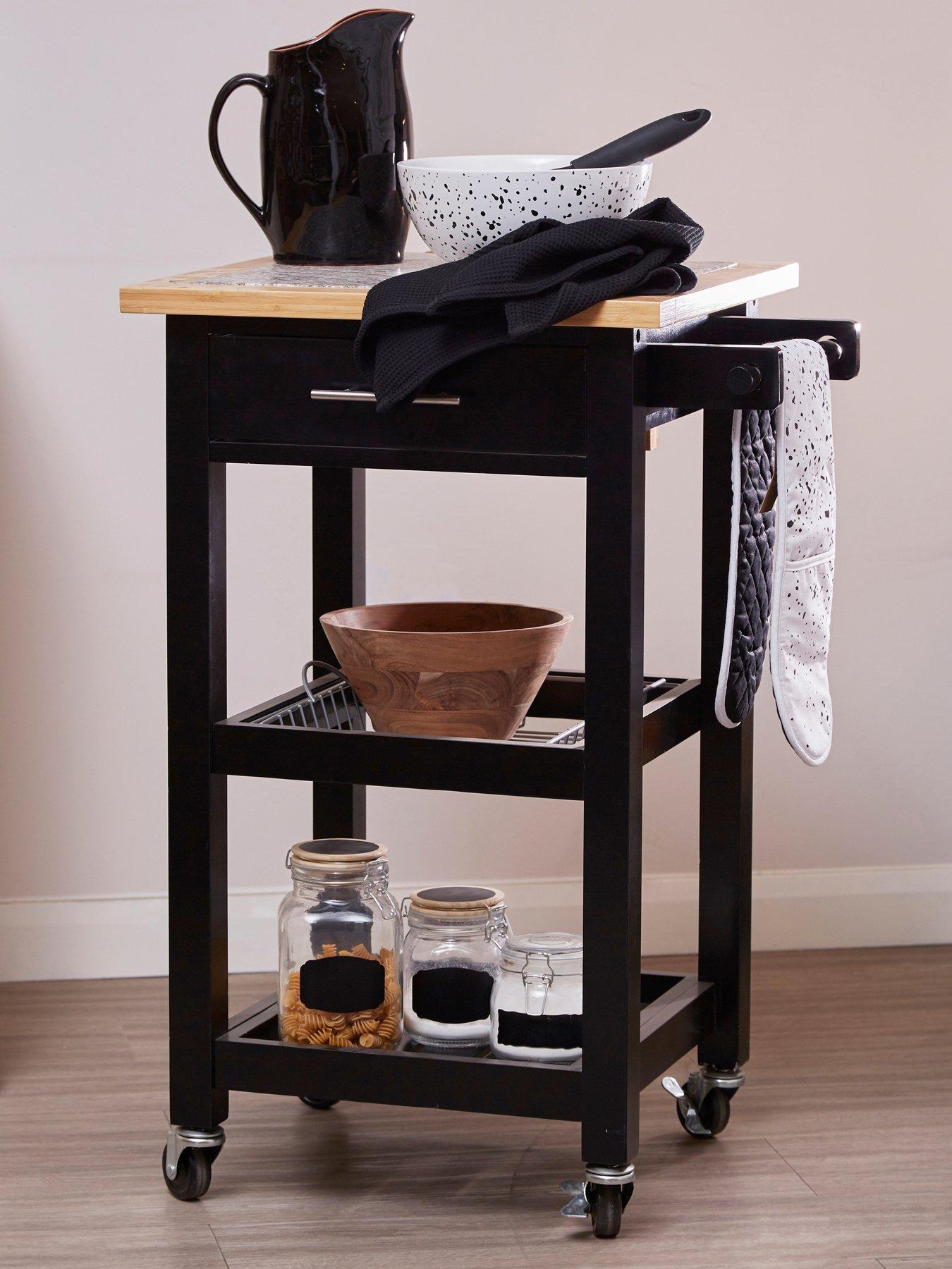 Interiors By Premier Harlow Glenn Kitchen Trolley With Granite Top