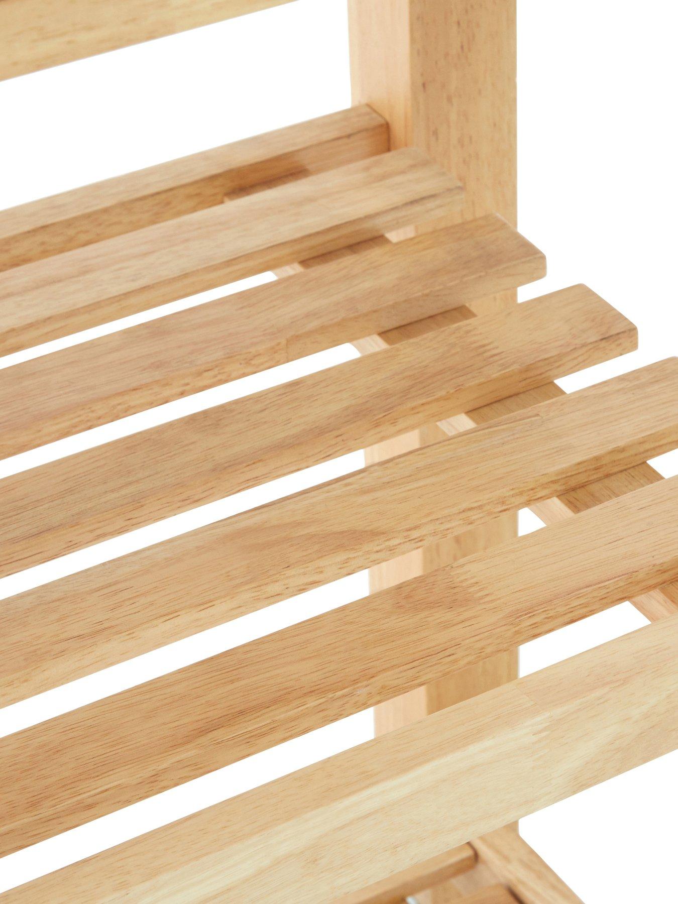  image of interiors-by-premier-harlow-glenn-hevea-wood-top-kitchen-trolley