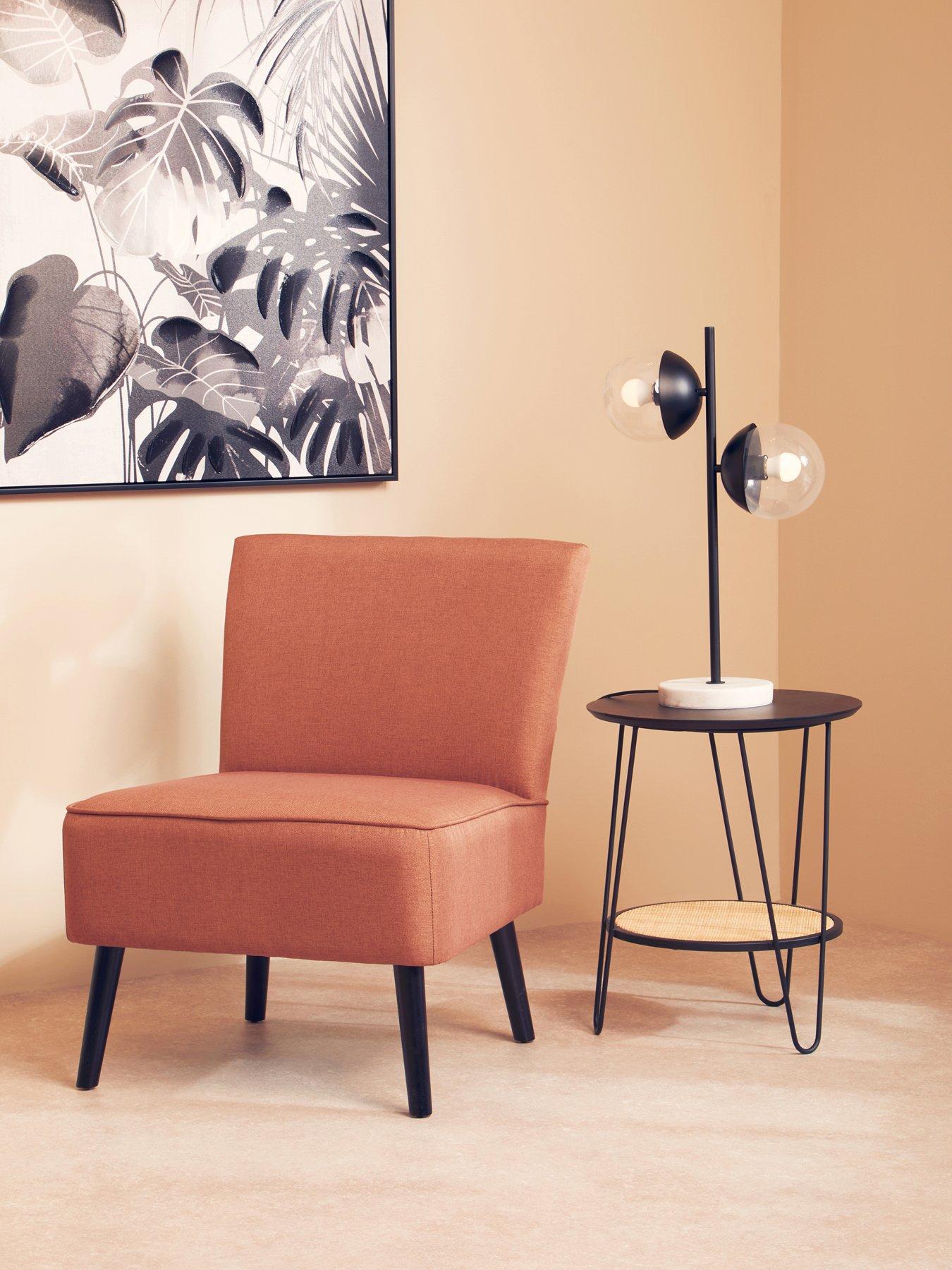  image of interiors-by-premier-depok-side-table-with-hairpin-legs