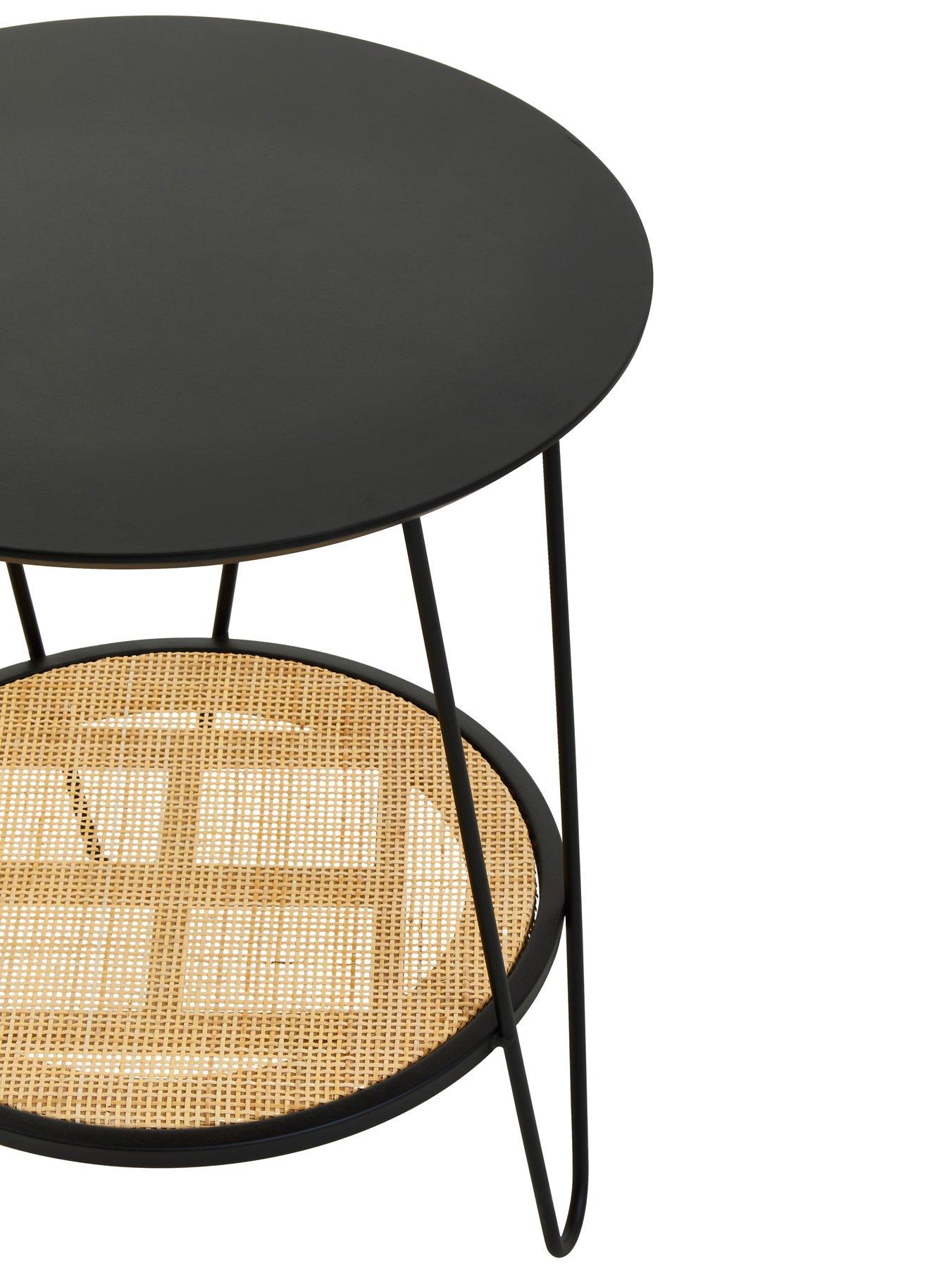  image of interiors-by-premier-depok-side-table-with-hairpin-legs