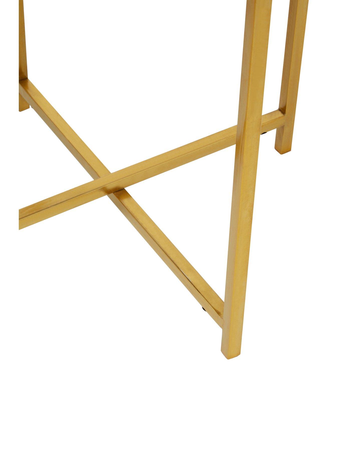Image 5 of 7 of Interiors By Premier Enzo Set Of Two Black Wire Side Tables