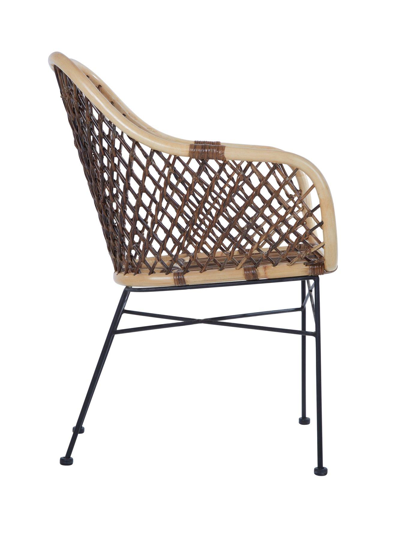Image 3 of 7 of Premier Housewares Manado Rattan Accent Chair