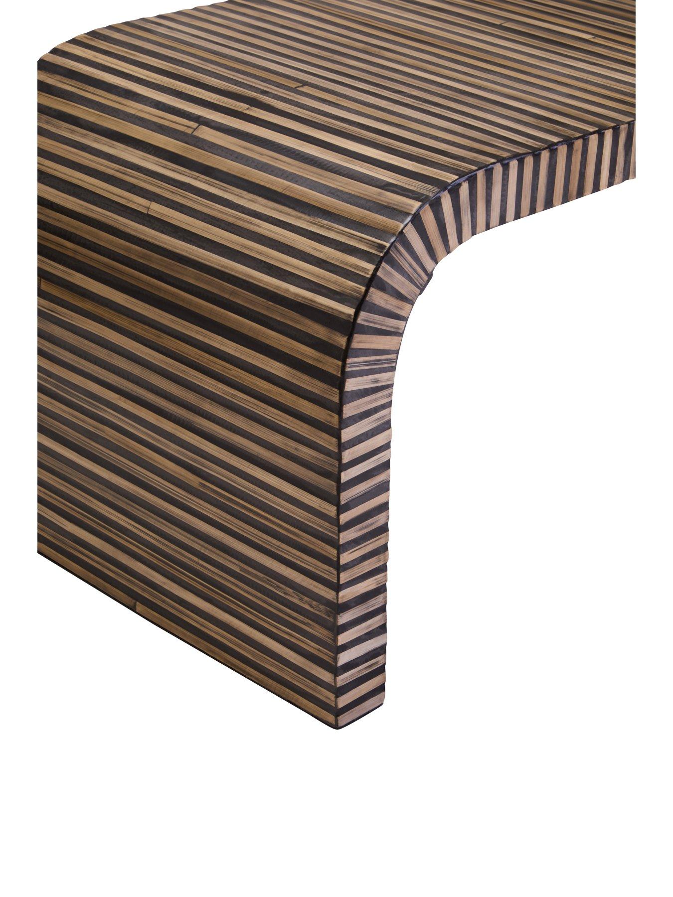 Image 4 of 7 of Premier Housewares Bambusa Bamboo Curved Coffee Table