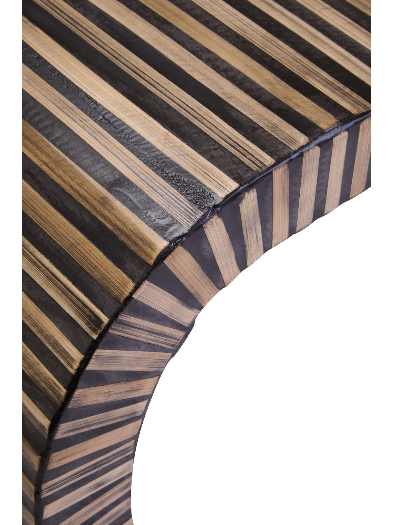  image of interiors-by-premier-bambusa-bamboo-curved-coffee-table