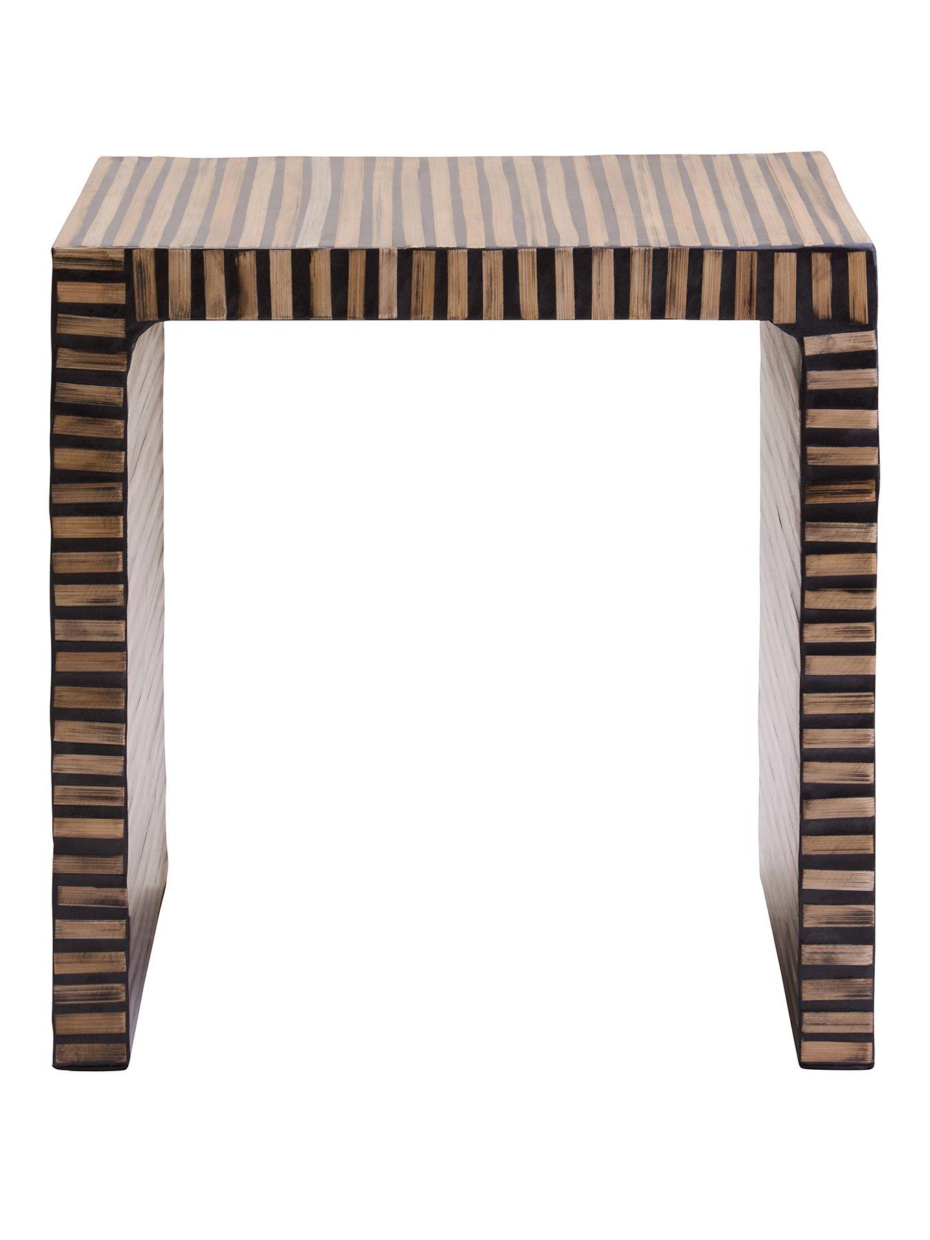  image of interiors-by-premier-bambusa-bamboo-side-table