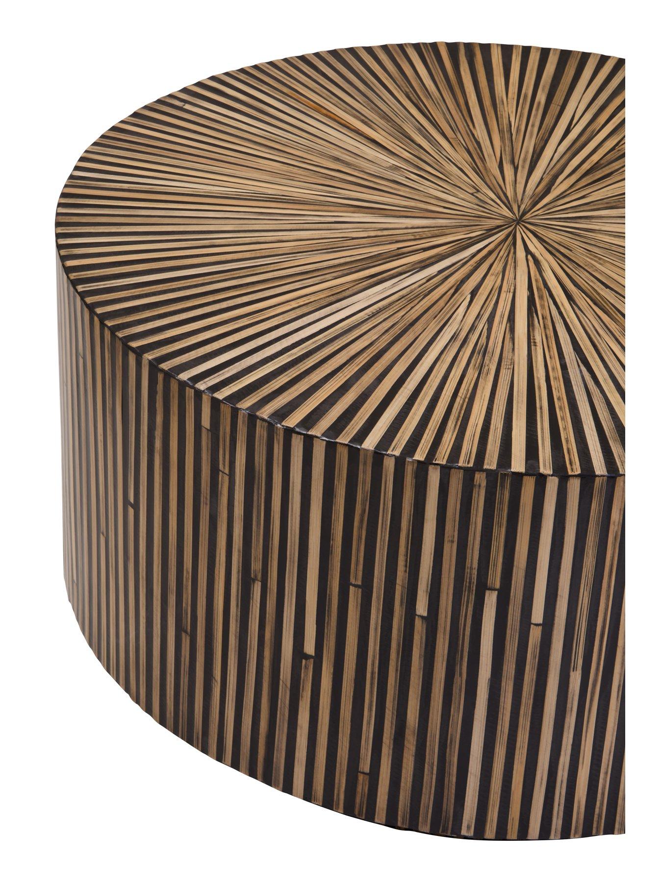  image of interiors-by-premier-bambusa-bamboo-round-coffee-table