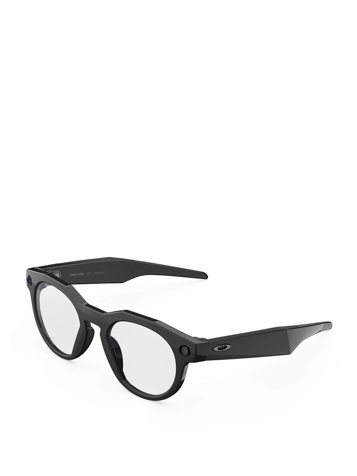 Oakley Meta HSTN - with Meta AI, Audio, Photo, Video Compatibility - Black, Clear