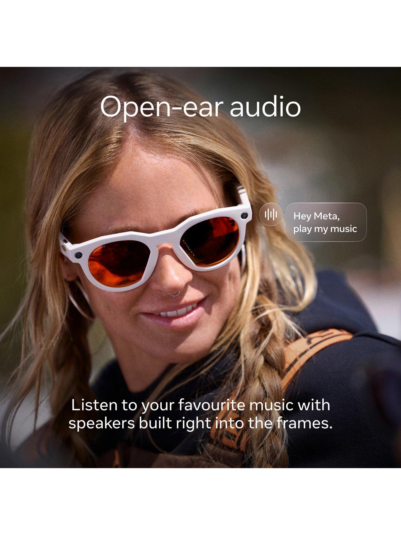 Image 6 of 8 of Oakley Meta HSTN - with Meta AI, Audio, Photo, Video Compatibility - Warm Grey, Prizm&trade; Ruby