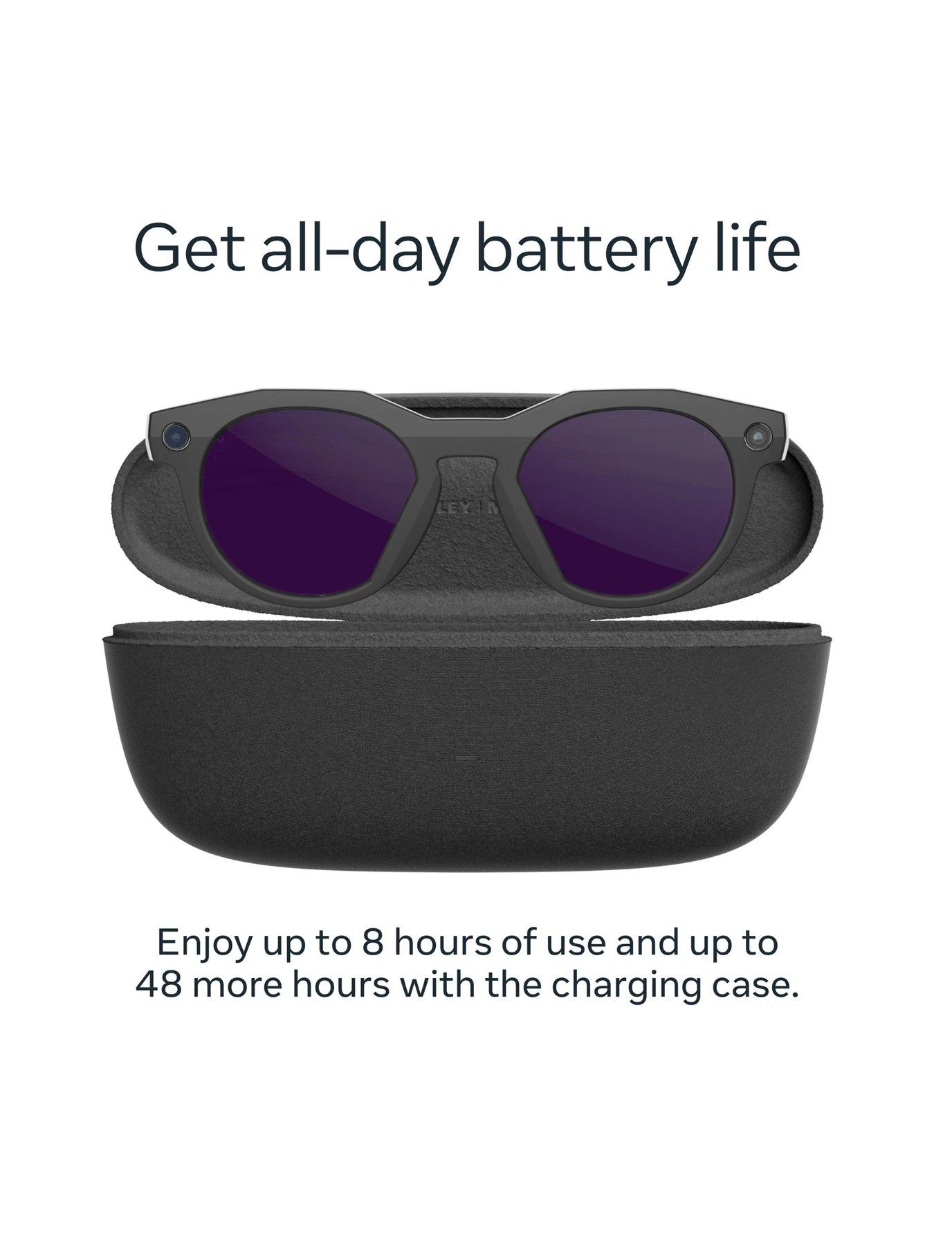 Image 7 of 8 of Oakley Meta HSTN - with Meta AI, Audio, Photo, Video Compatibility - Black, Clear to Amethyst Transitions<sup>&reg;</sup>