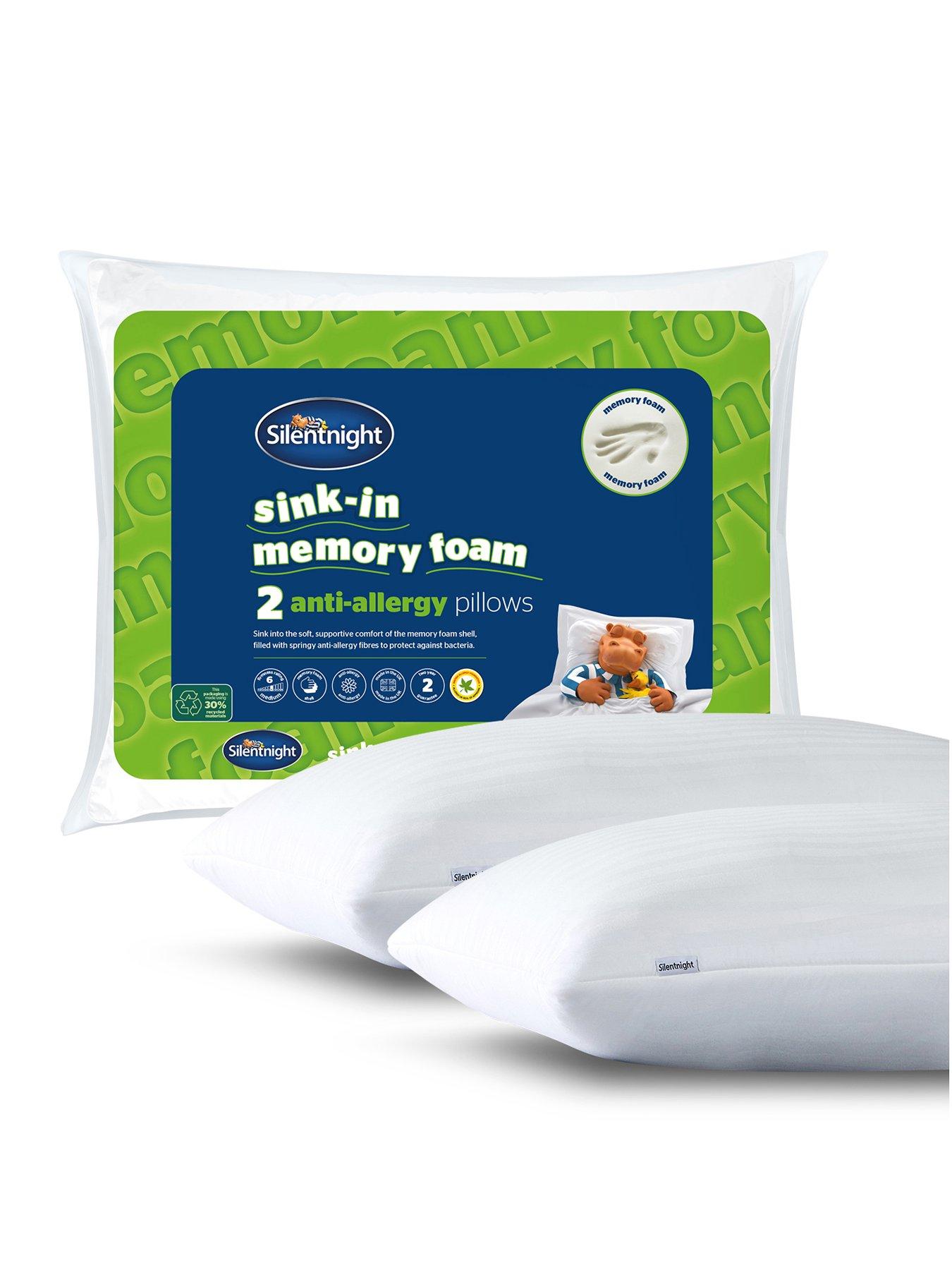 Silentnight Sink-in Anti Allergy Memory Foam Pillow - 2 Pack