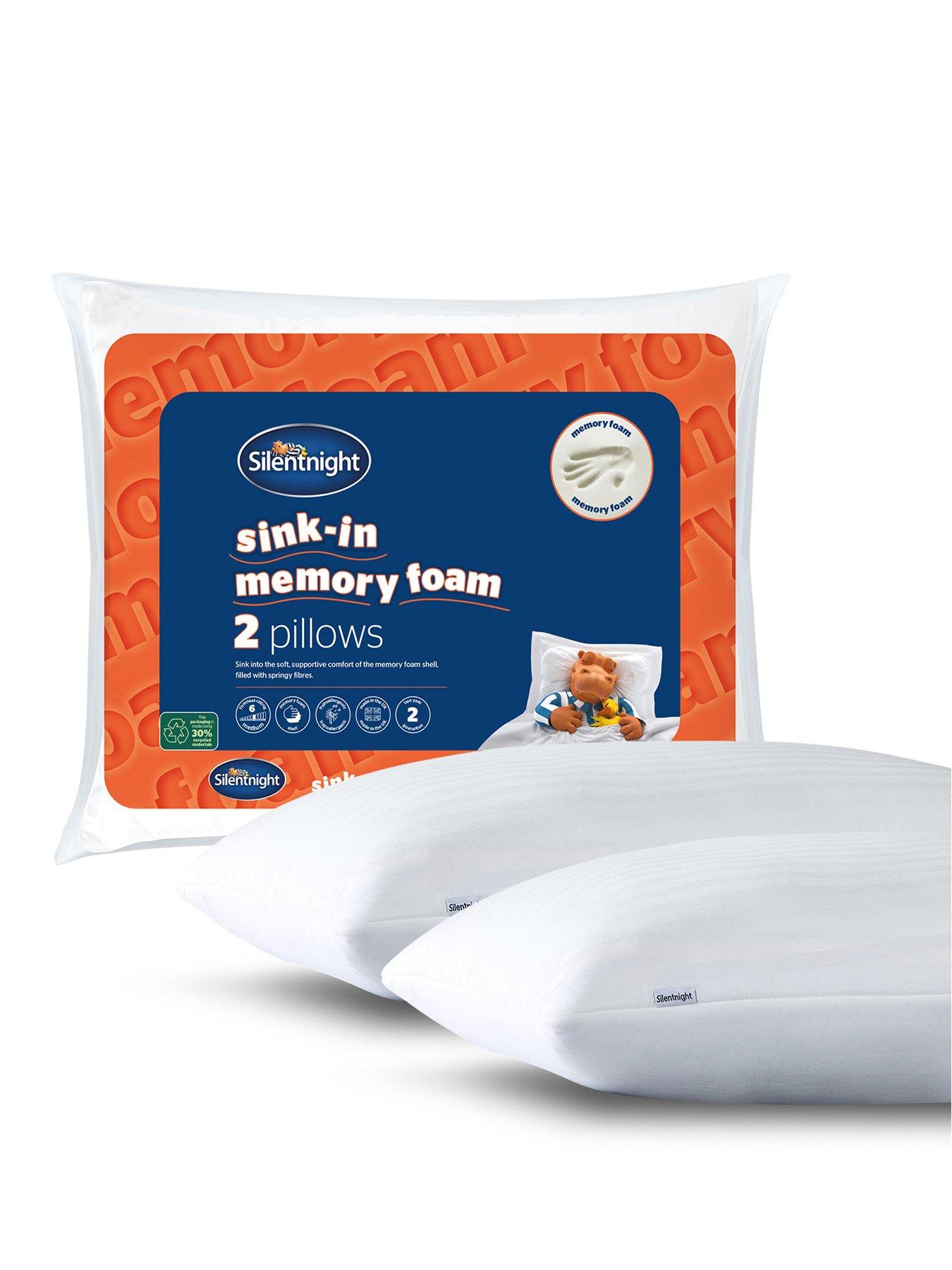 Image 1 of 7 of Silentnight Sink-in Memory Foam Pillow - 2 Pack