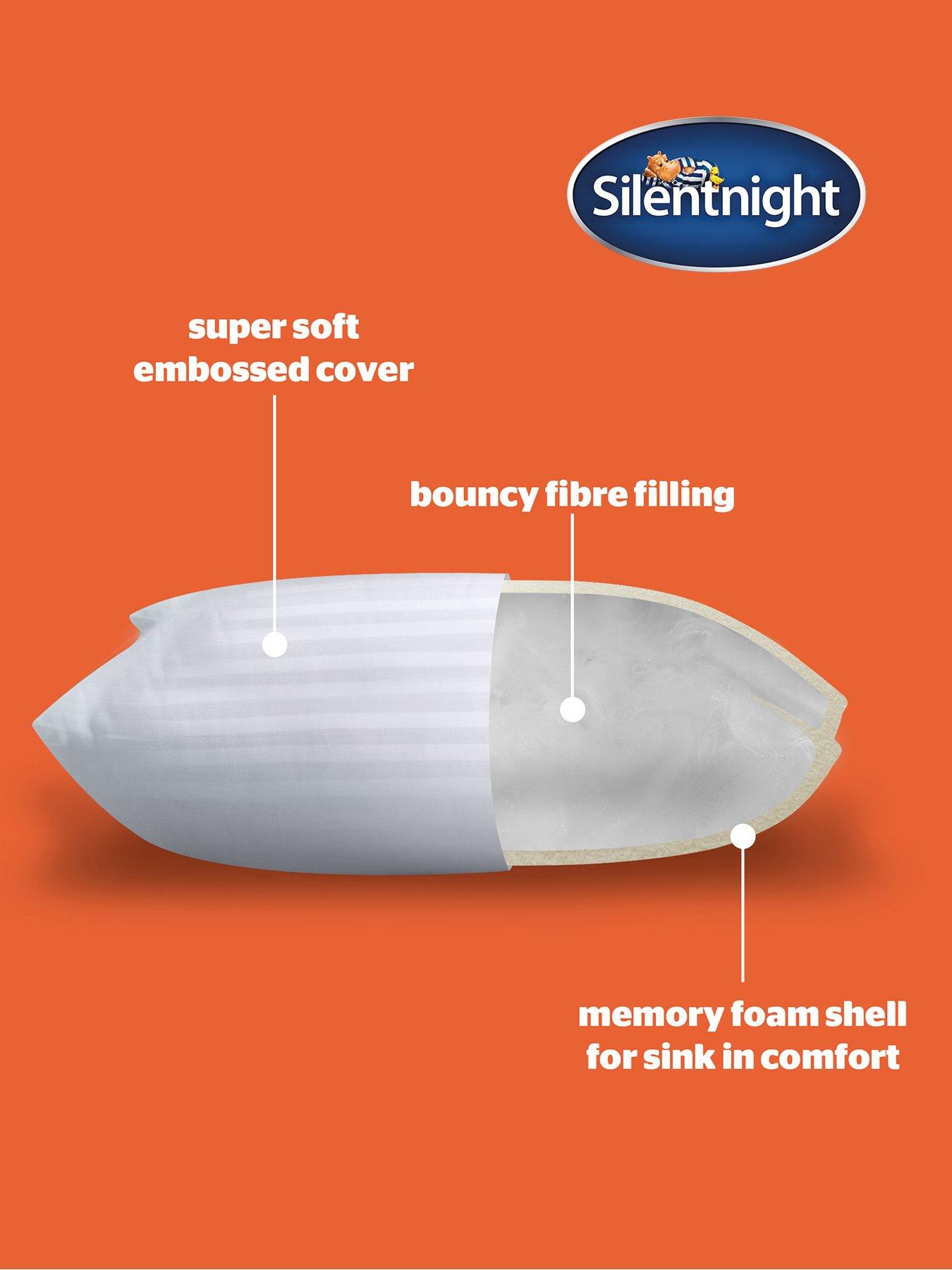 Image 4 of 7 of Silentnight Sink-in Memory Foam Pillow - 2 Pack