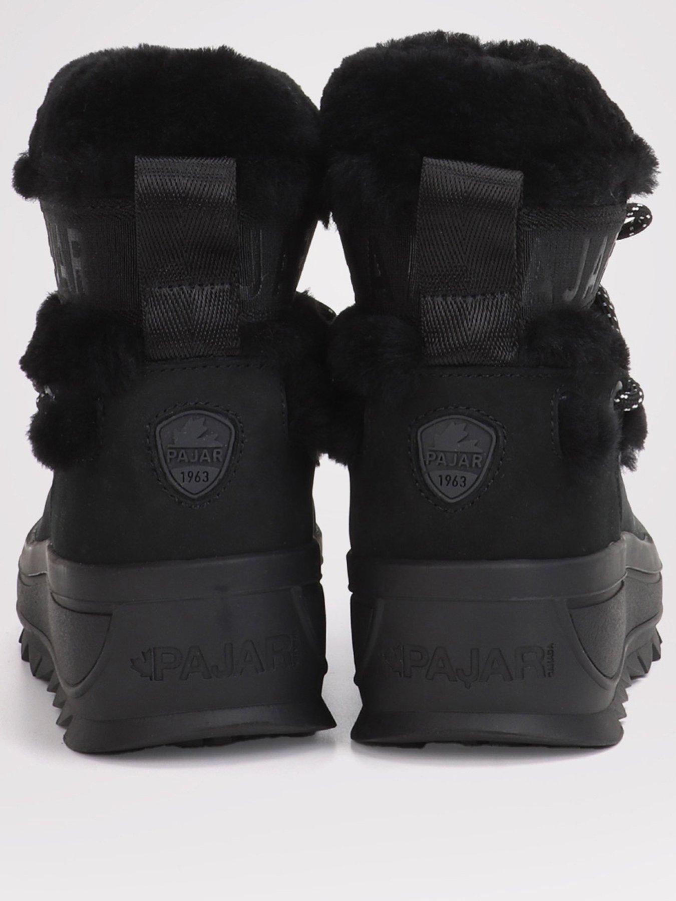  image of pajar-galaxy-mini-fur-snow-boot-black