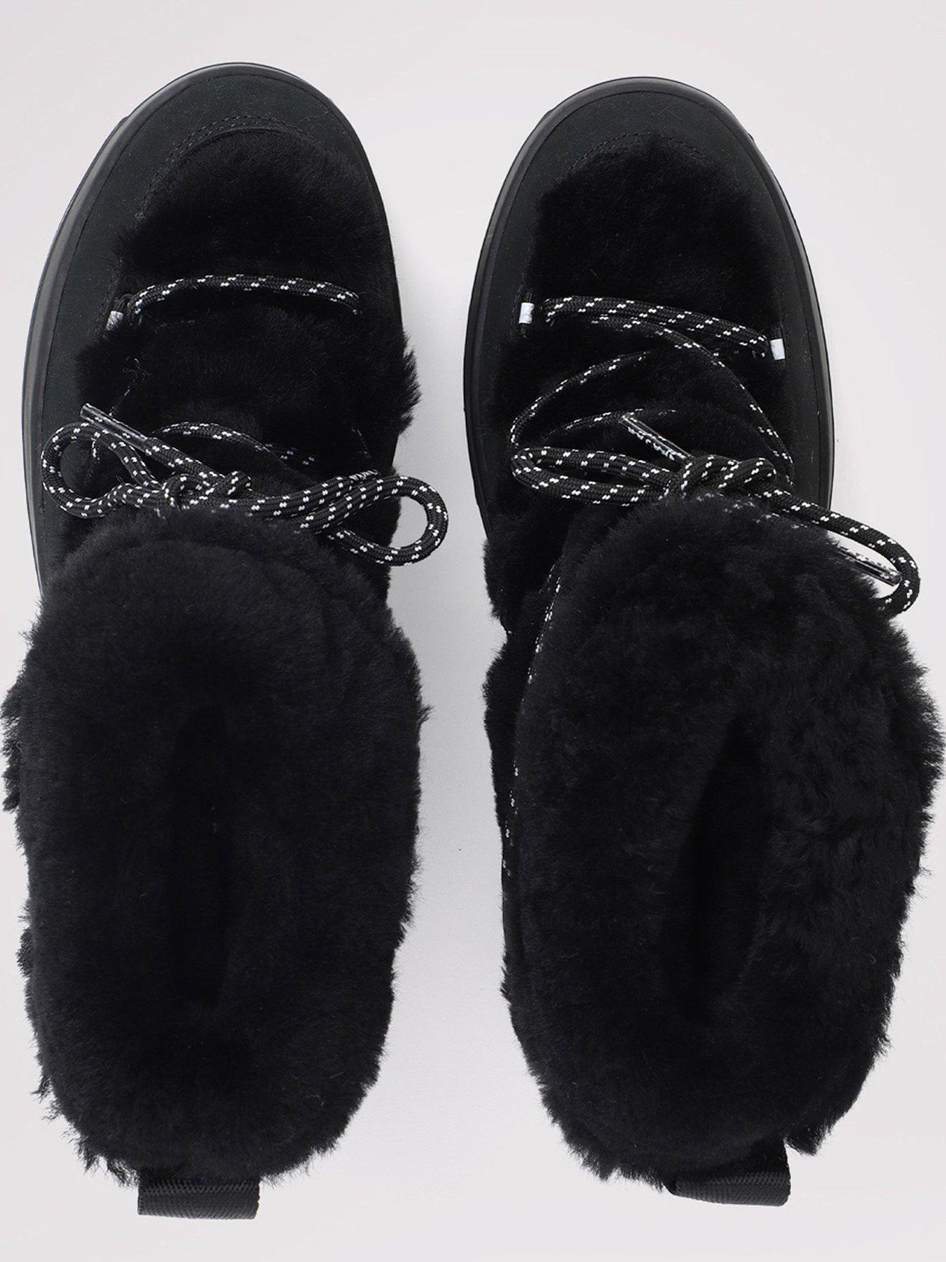  image of pajar-galaxy-mini-fur-snow-boot-black