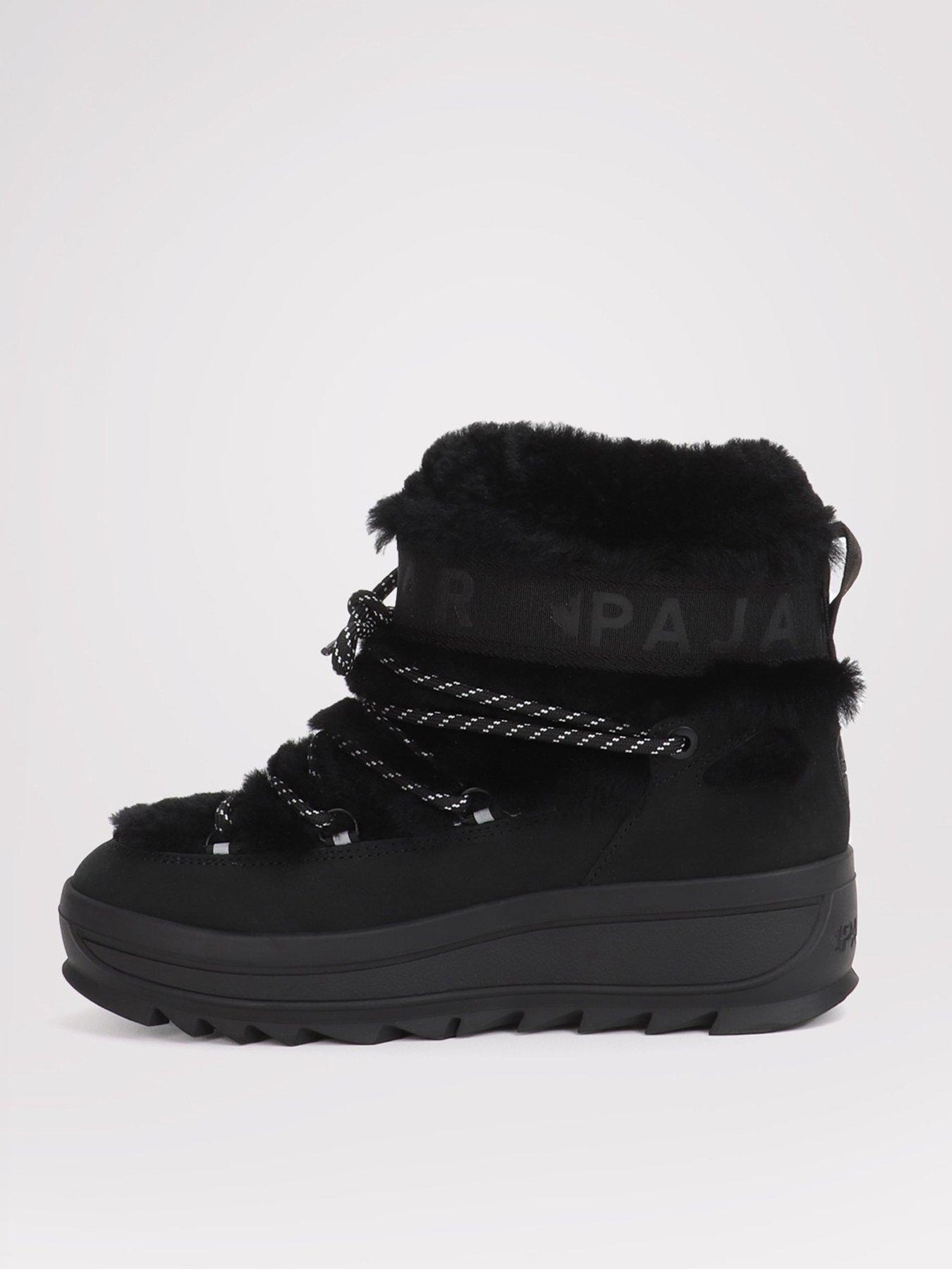  image of pajar-galaxy-mini-fur-snow-boot-black
