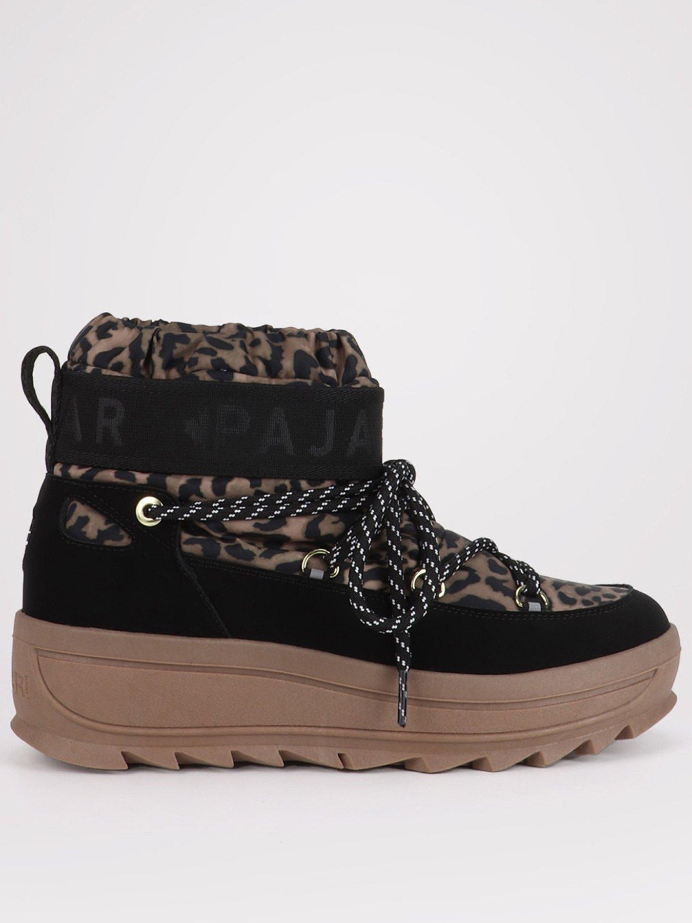 front image of pajar-galaxy-mini-snow-boot-leopard