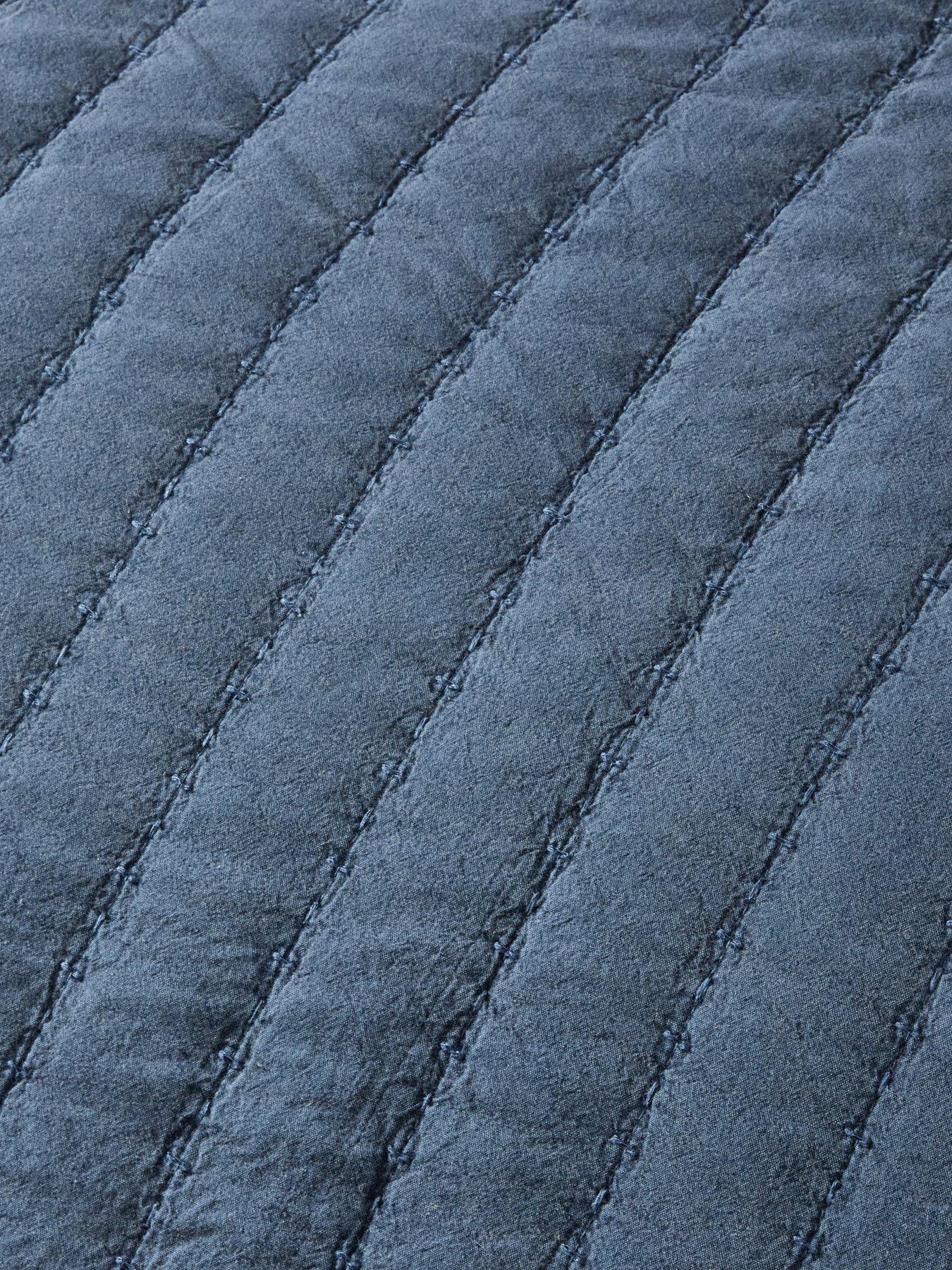 Image 3 of 5 of The Very Collection Cotton Quilted Stripe Bedspread 200x220cm