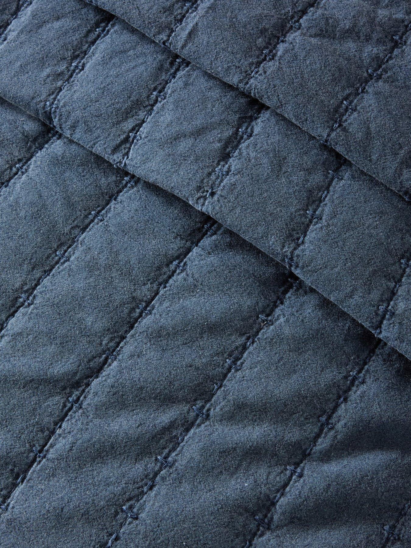 Image 4 of 5 of The Very Collection Cotton Quilted Stripe Bedspread 200x220cm