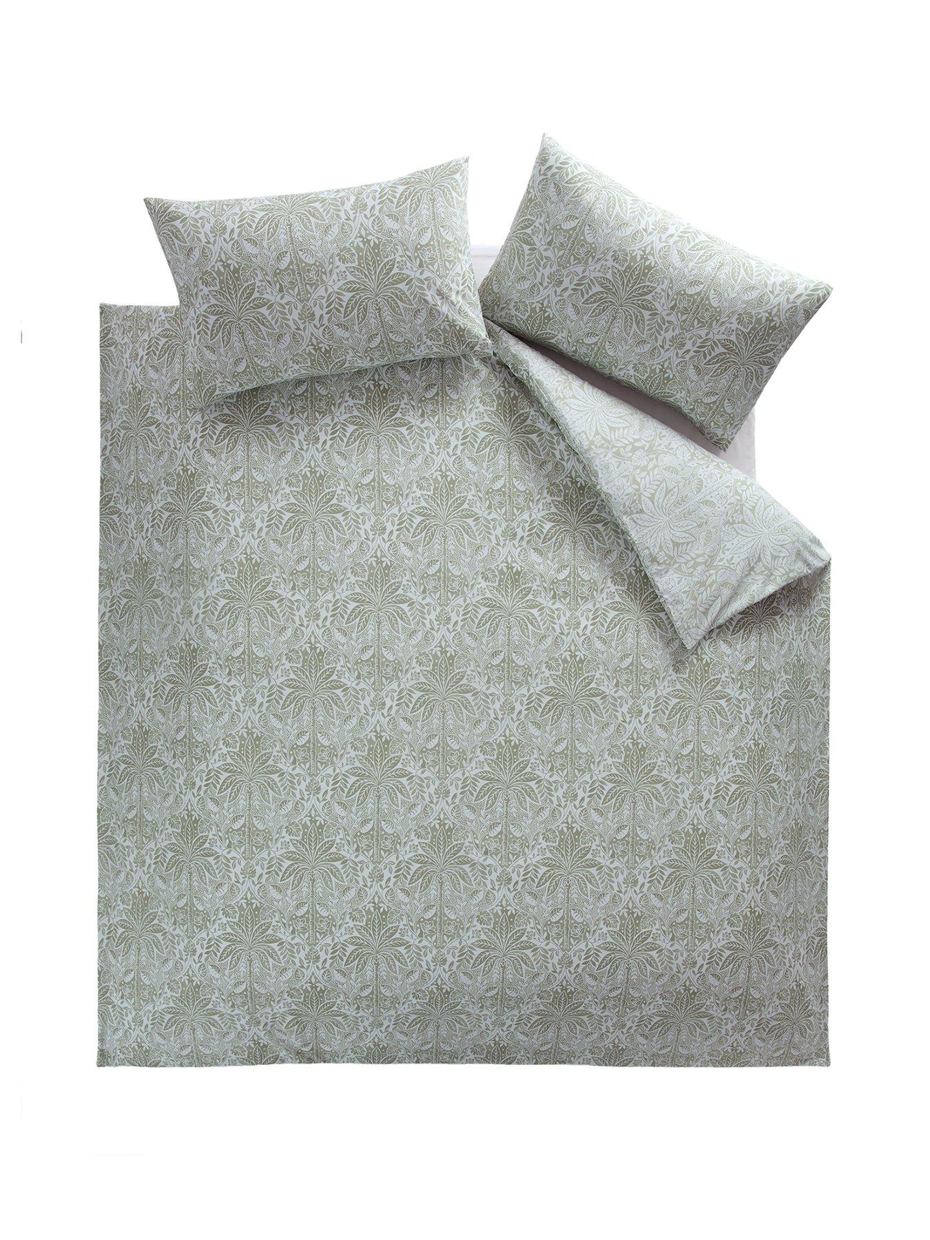  image of the-very-collection-deco-palm-printed-duvet-set