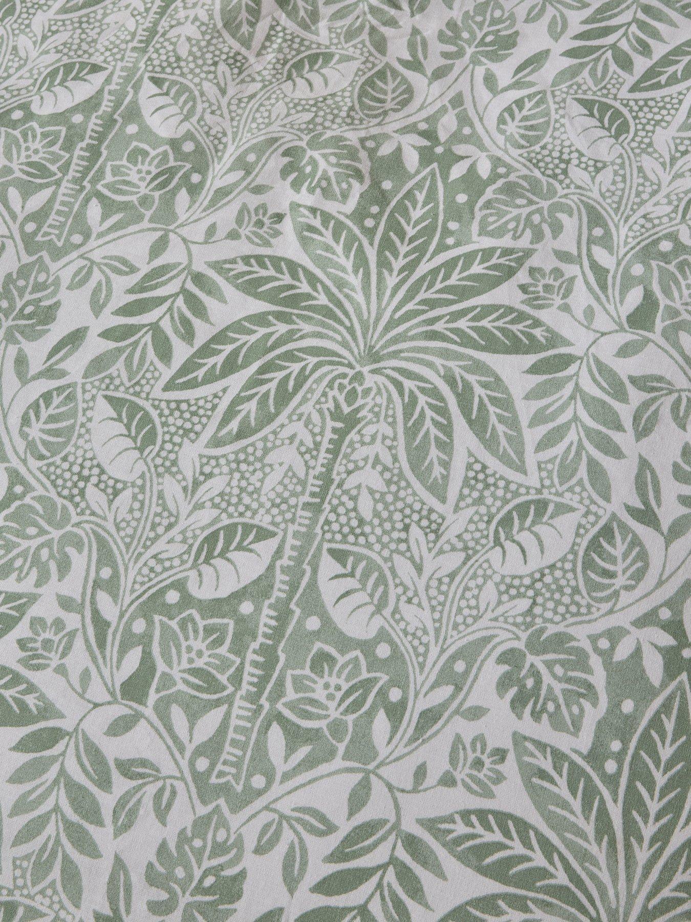 Image 3 of 5 of The Very Collection Deco Palm Printed Duvet Set