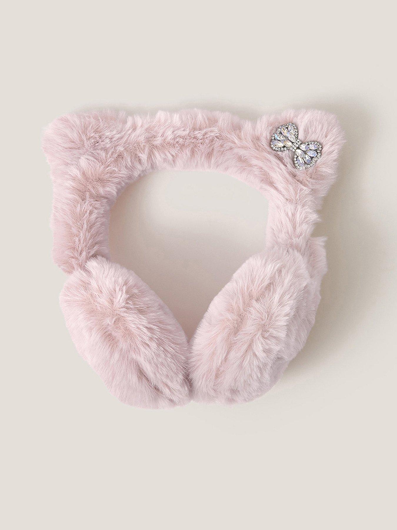 Monsoon Girls Cat Earmuffs - Pink