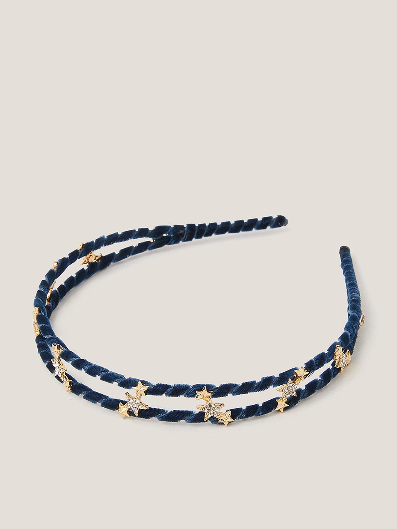 undefined Girls Stargazer Aliceband - Navy