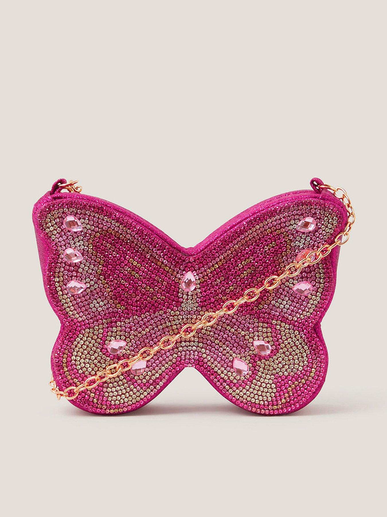 undefined Girls Butterfly Bling Bag - Multi