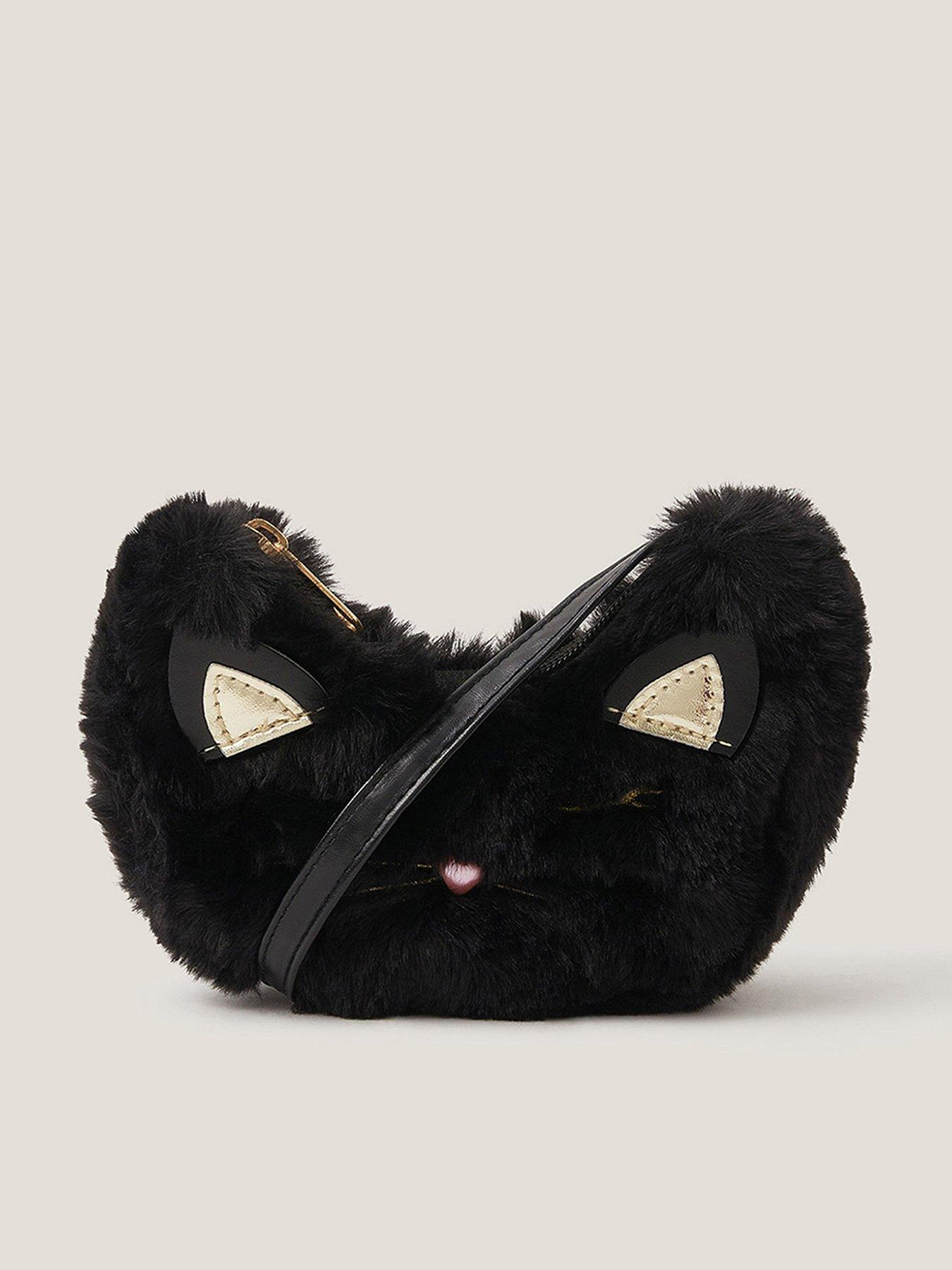 undefined Girls Catwalk Fluffy Bag - Black