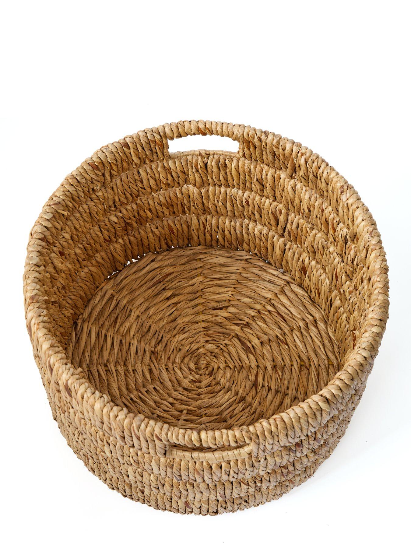 Image 5 of 5 of Michelle Keegan Home Mk Ribbed Woven Storage Basket With Lid