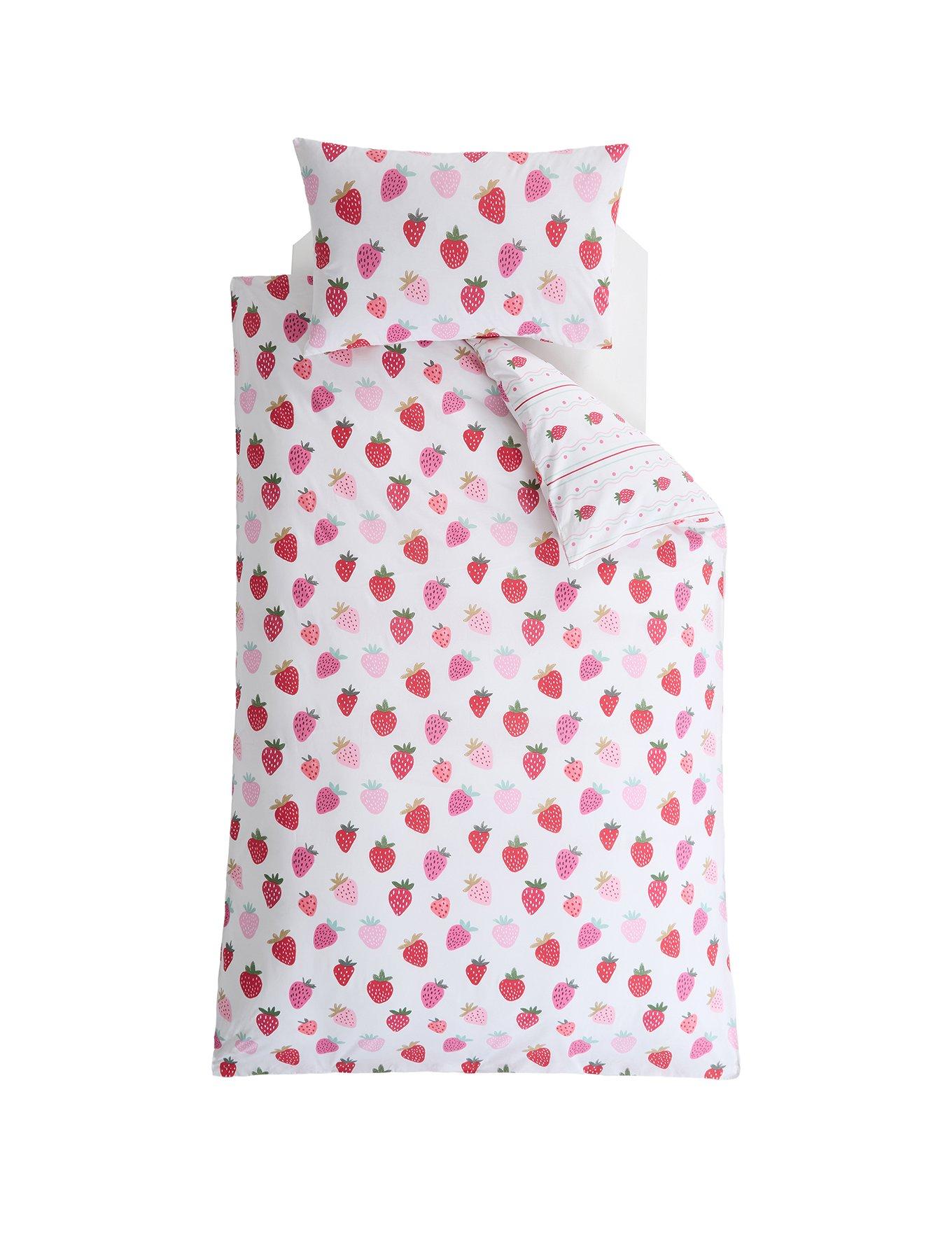 Image 2 of 7 of The Very Collection Strawberry Print Duvet Set