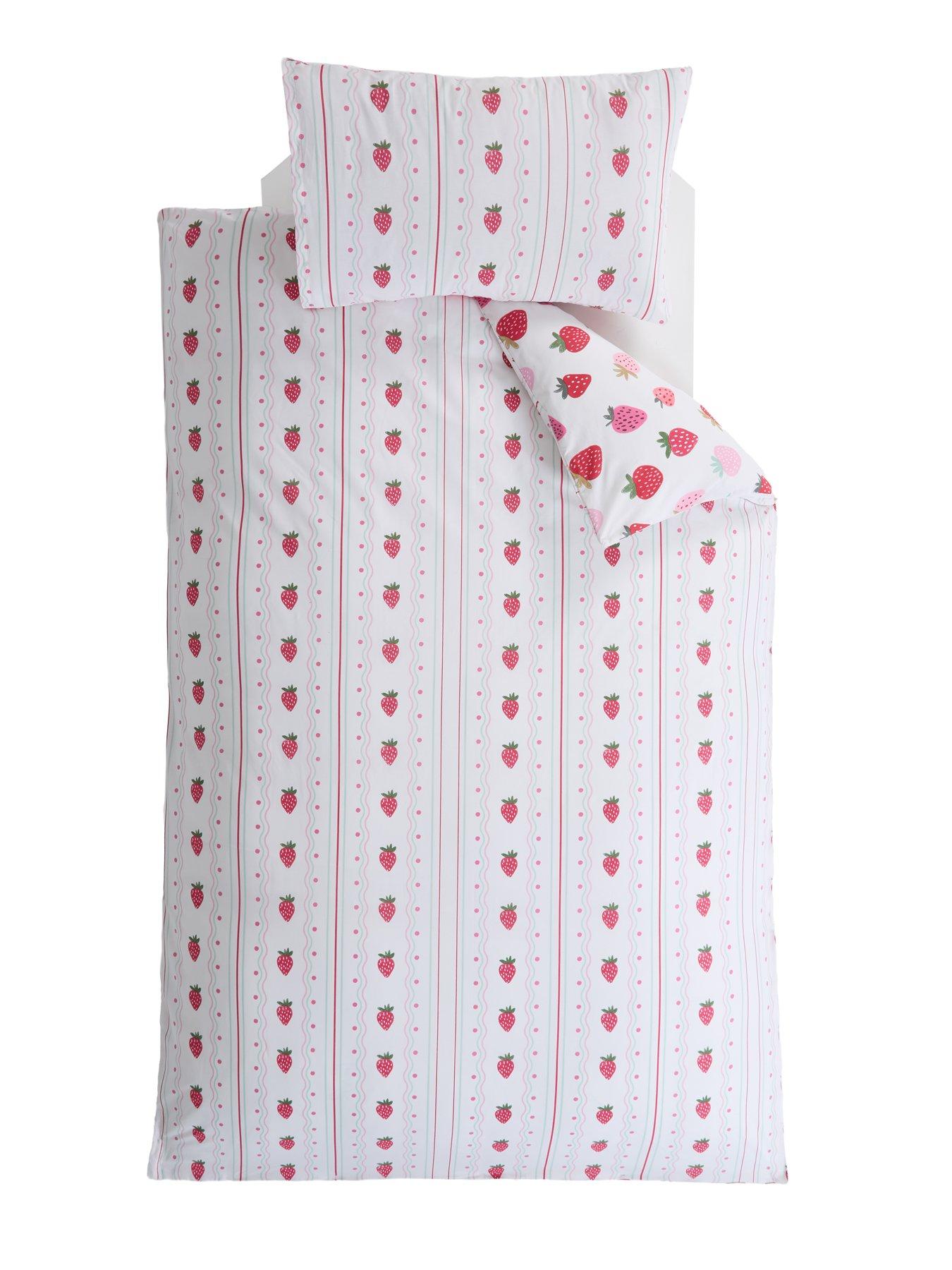 Image 3 of 7 of The Very Collection Strawberry Print Duvet Set
