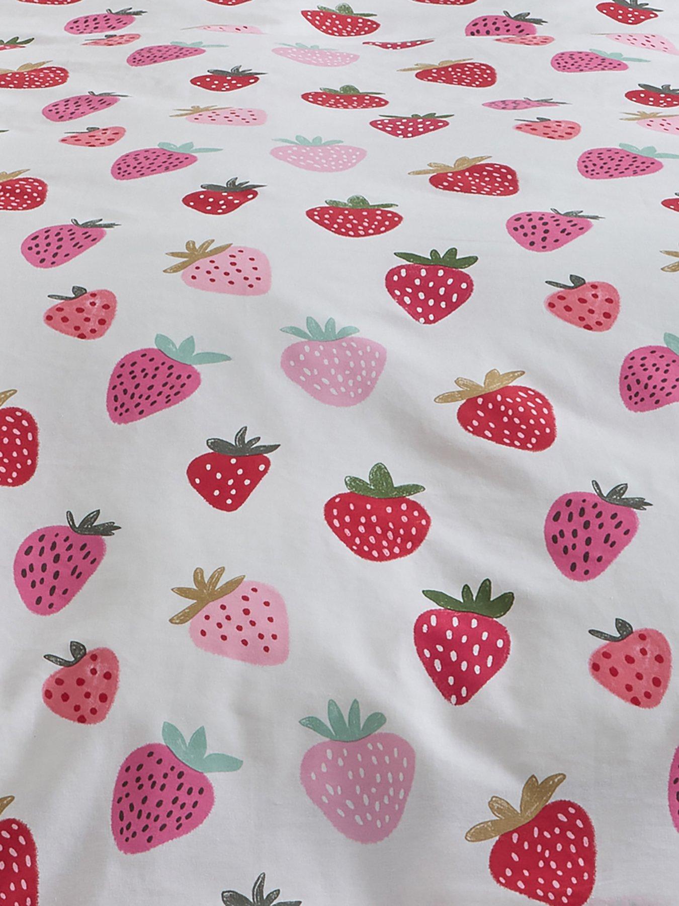Image 7 of 7 of The Very Collection Strawberry Print Duvet Set