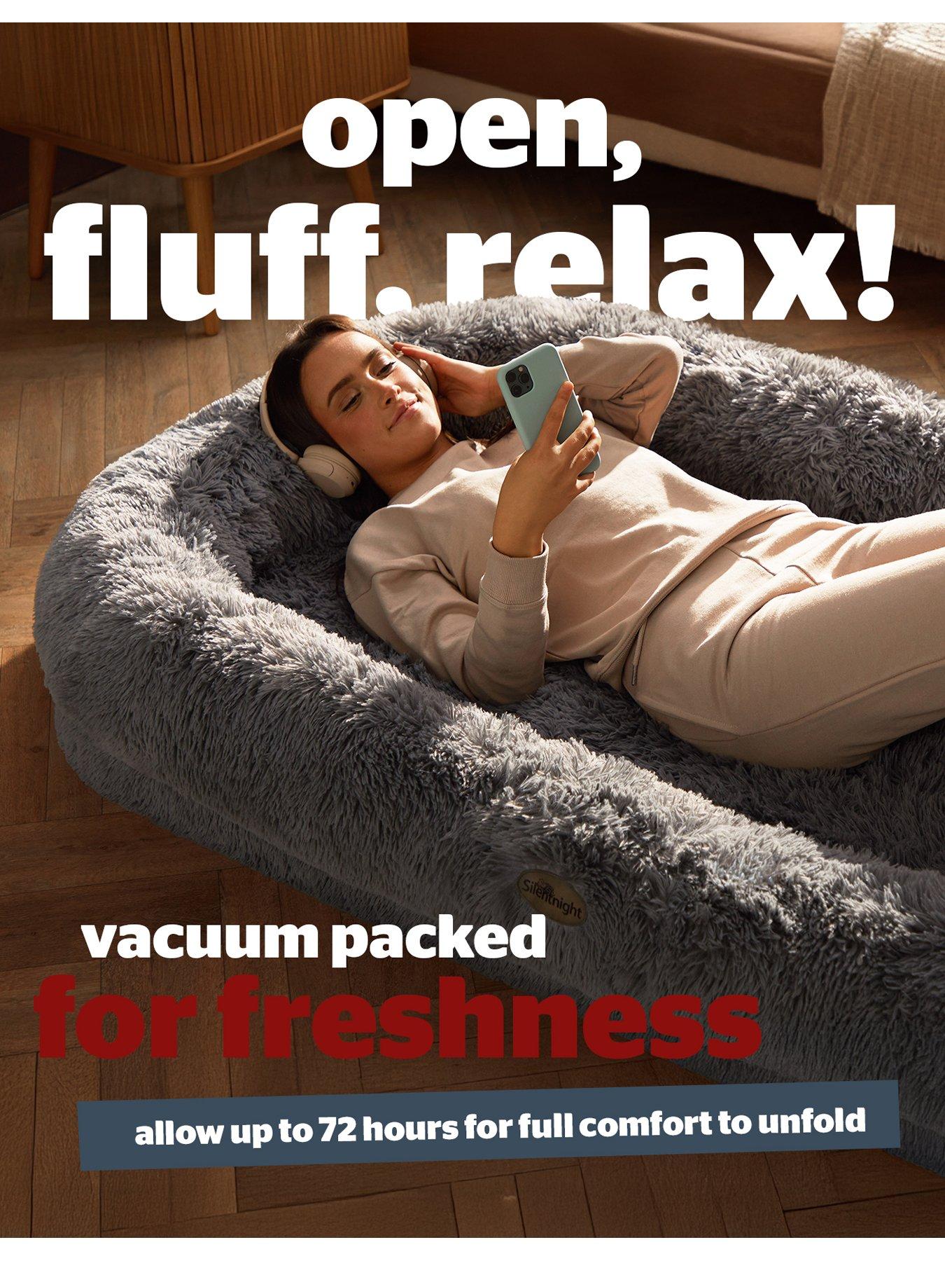  image of silentnight-snugglepod-human-pet-bed-grey