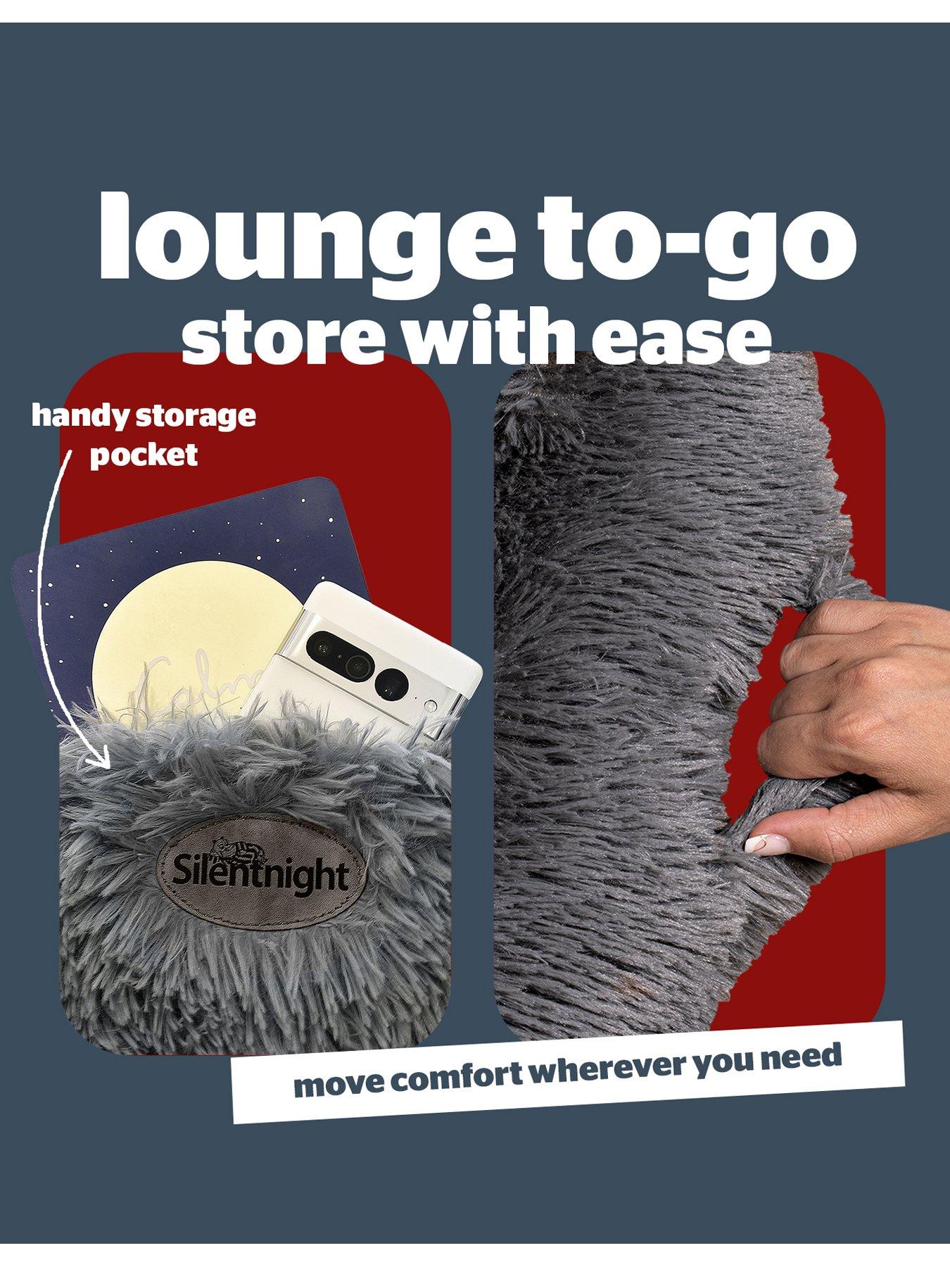  image of silentnight-snugglepod-human-pet-bed-grey