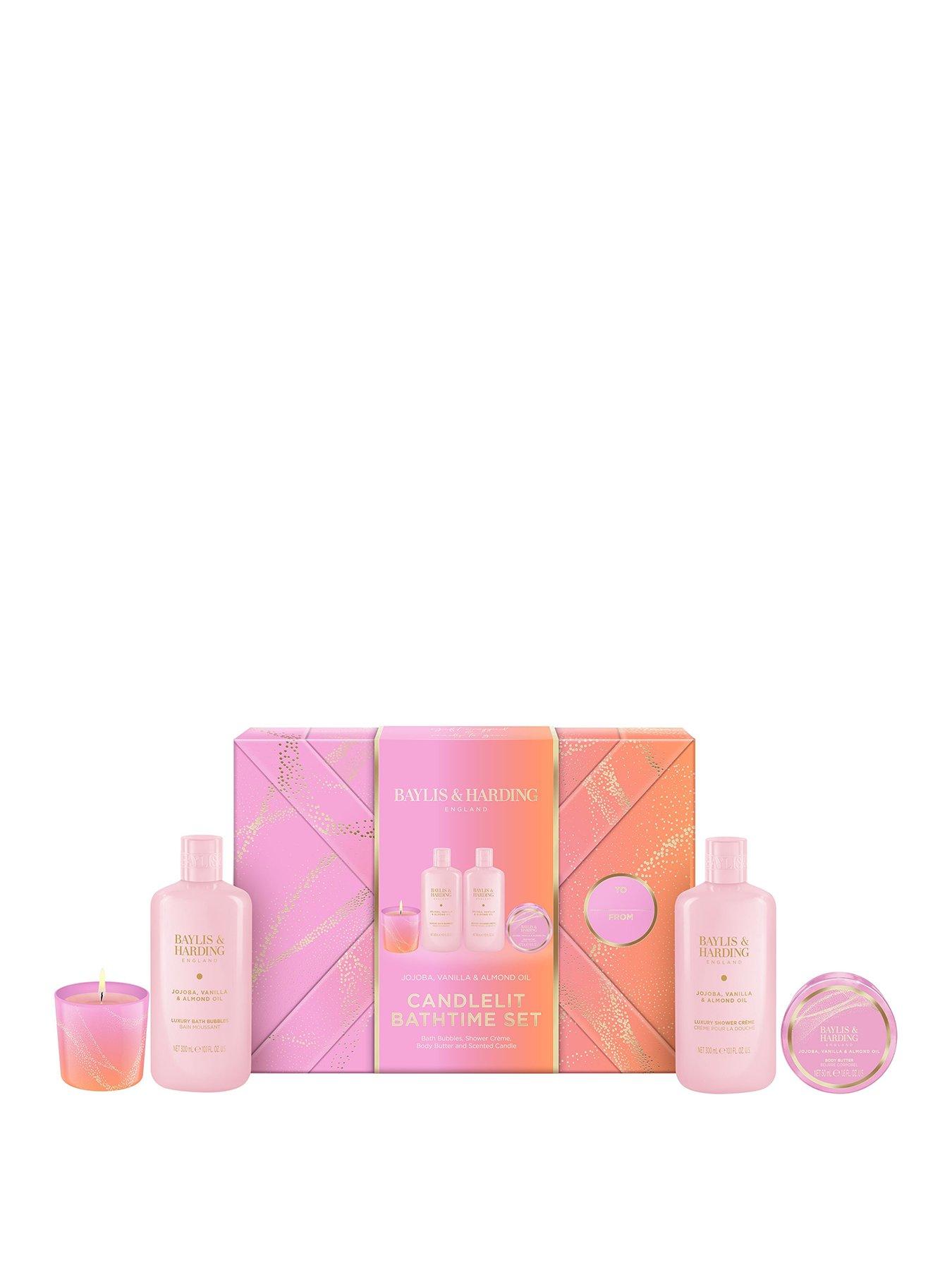 undefined Jojoba, Vanilla & Almond Oil Gift Wrapped Candlelit Gift Set